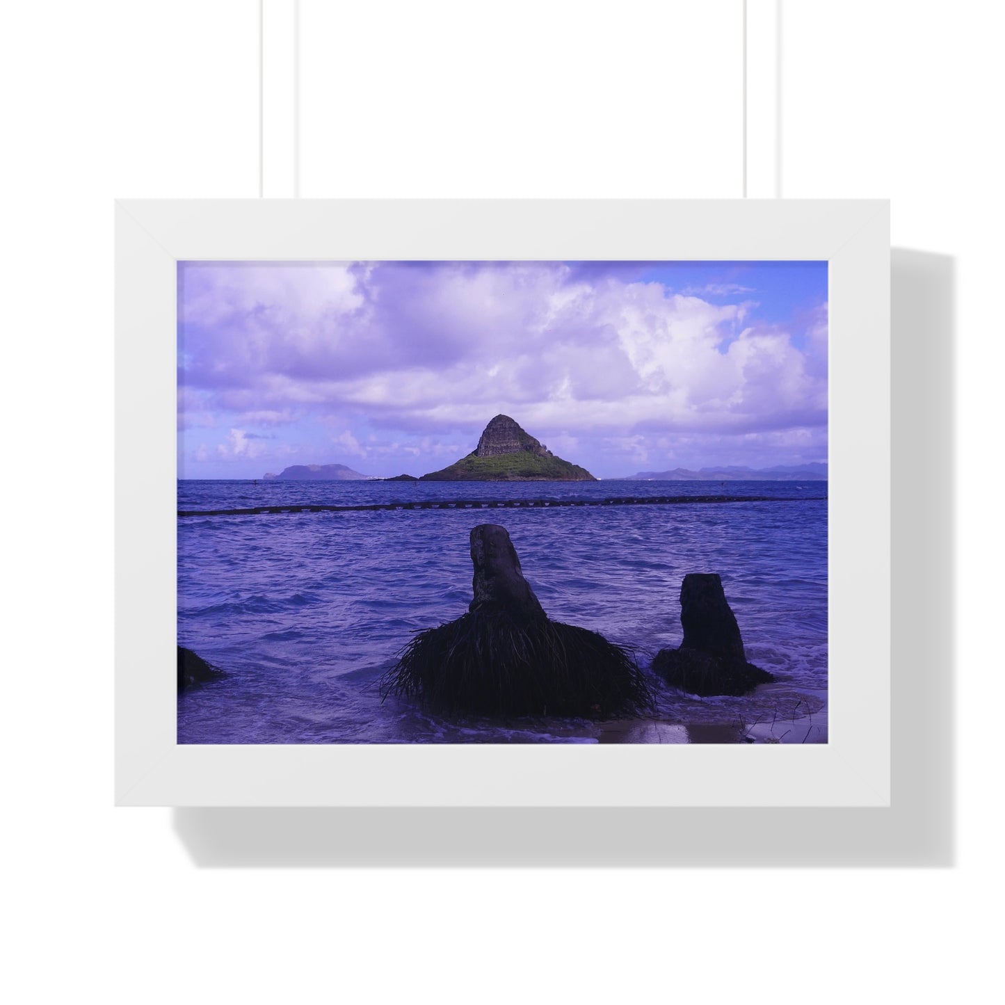 Wade To Chinaman's Hat - Framed Horizontal Poster