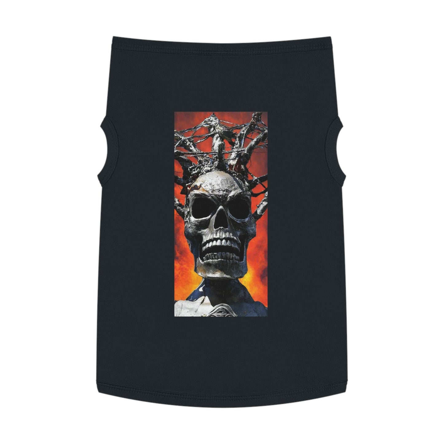 Skull Warrior Inferno Stare - Pet Tank Top