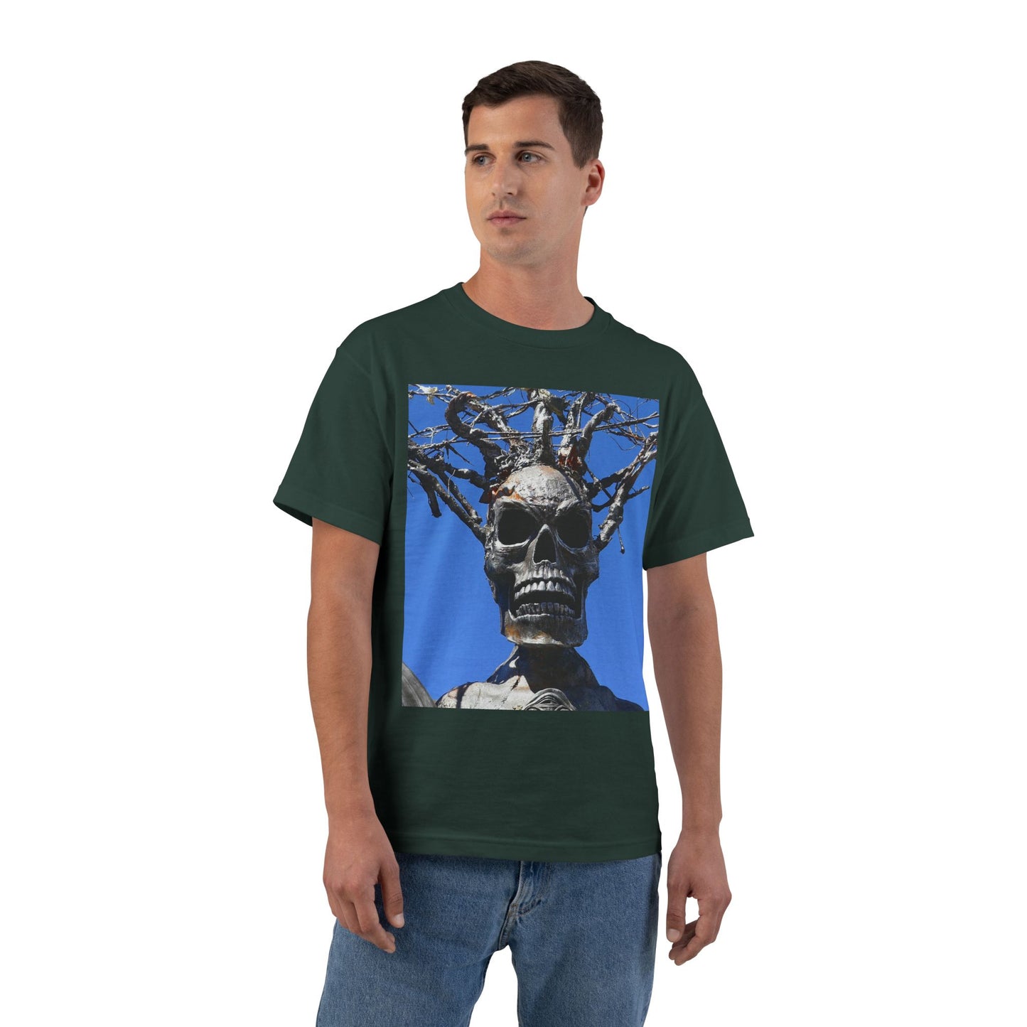 Skull Warrior Stare - Beefy-T  Short-Sleeve T-Shirt