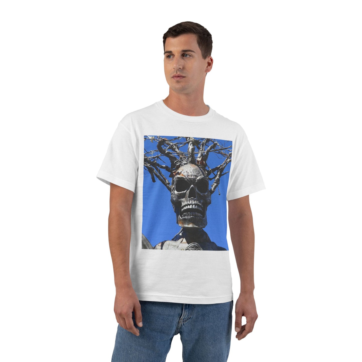 Skull Warrior Stare - Beefy-T  Short-Sleeve T-Shirt