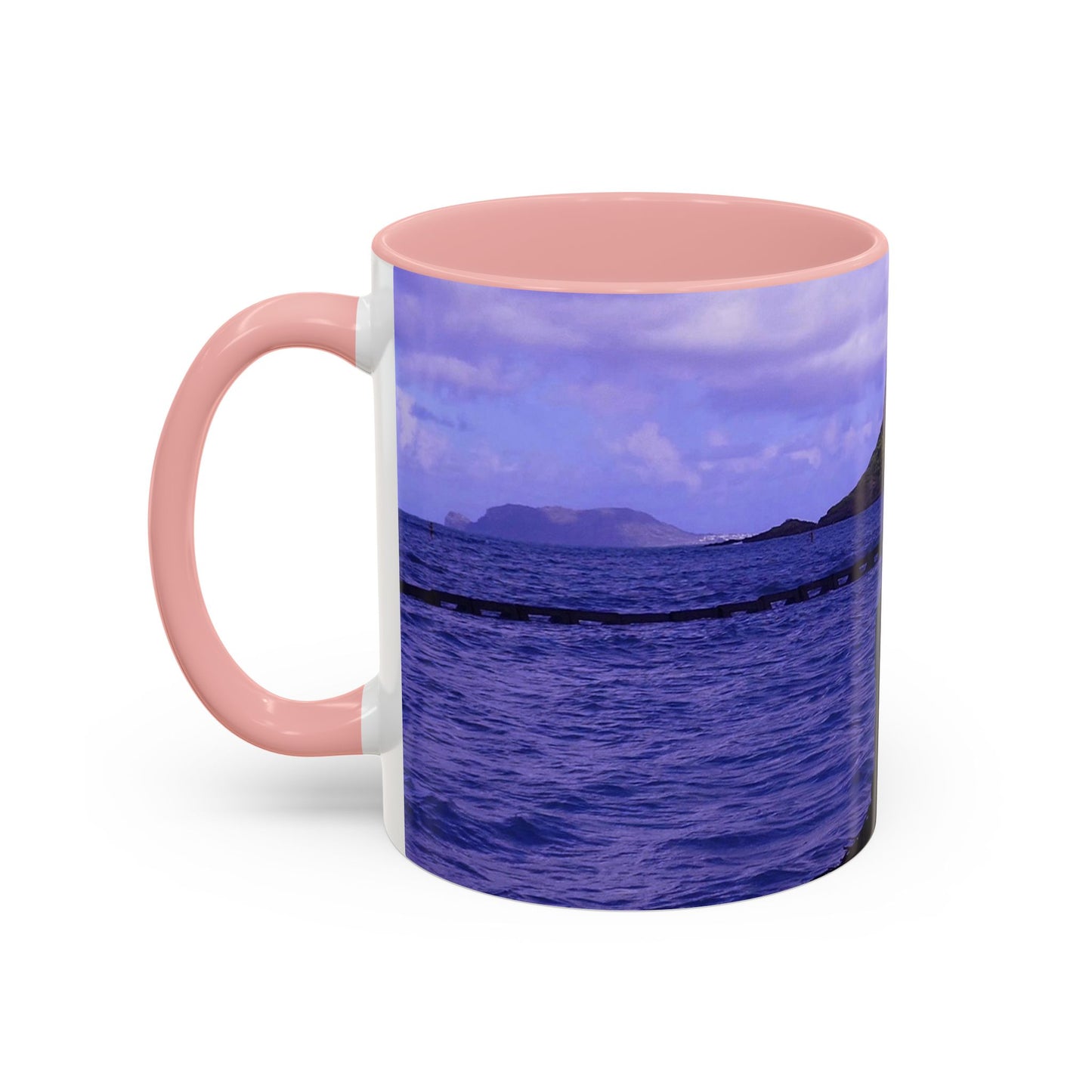 Wade To Chinaman's Hat - Accent Coffee Mug (11, 15oz)