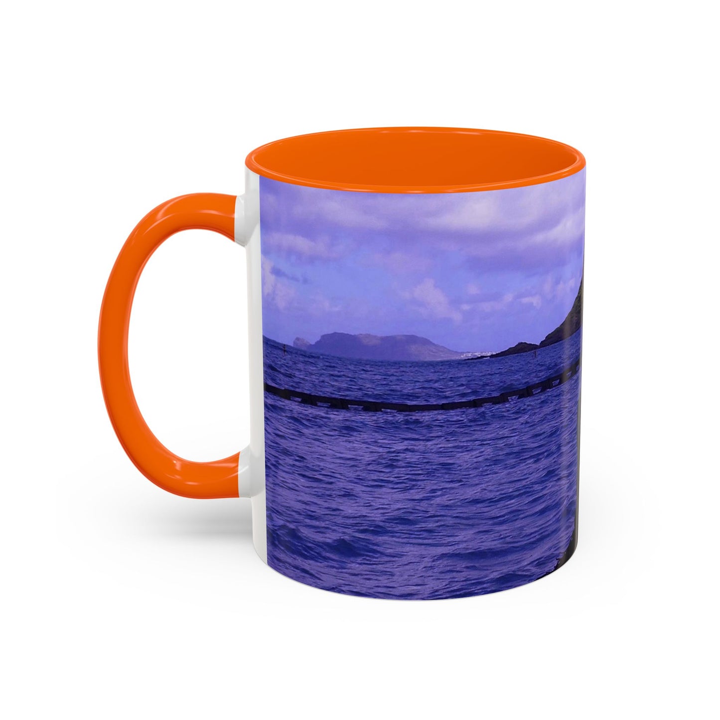 Wade To Chinaman's Hat - Accent Coffee Mug (11, 15oz)