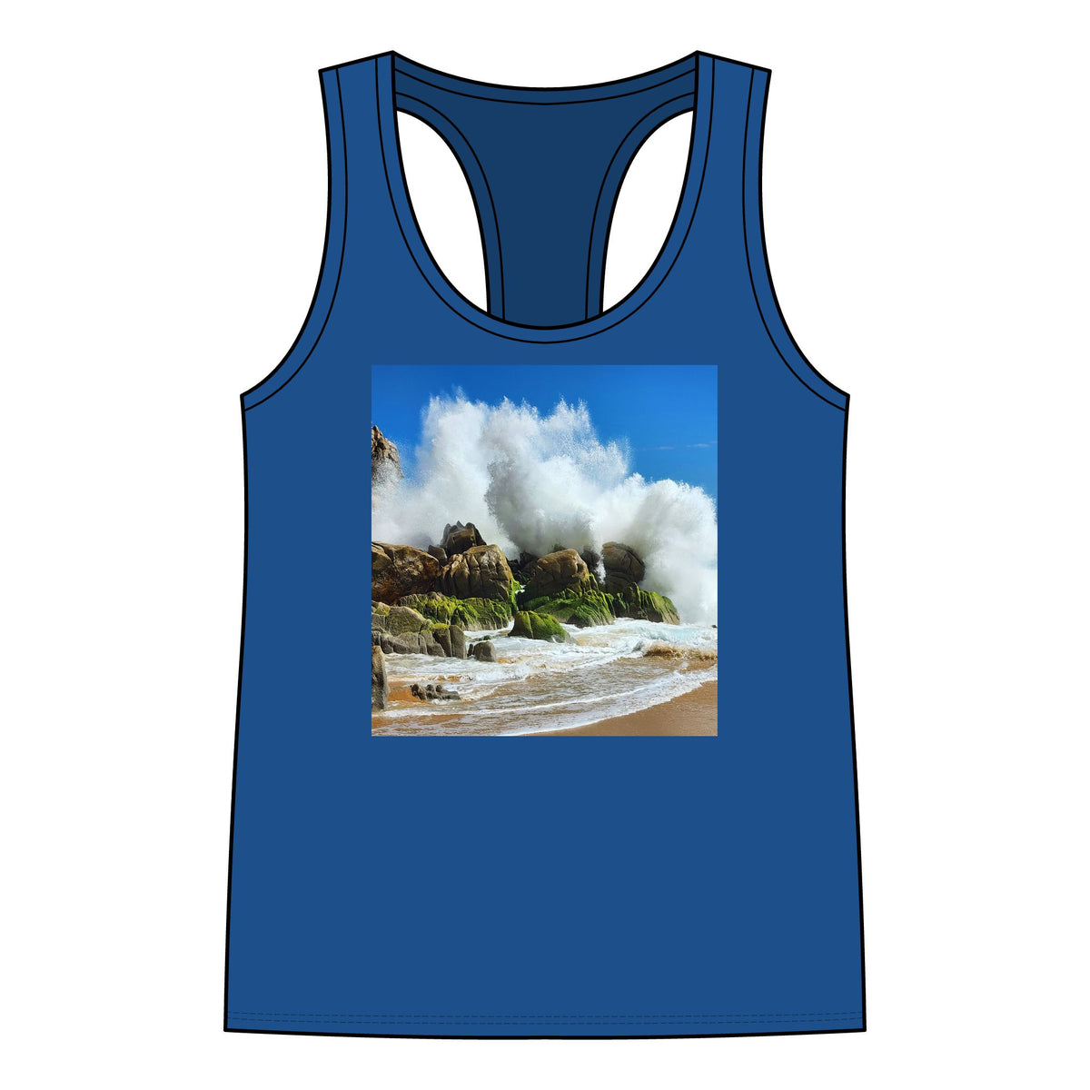 Divorce Beach - Women's Jersey Racerback Tank