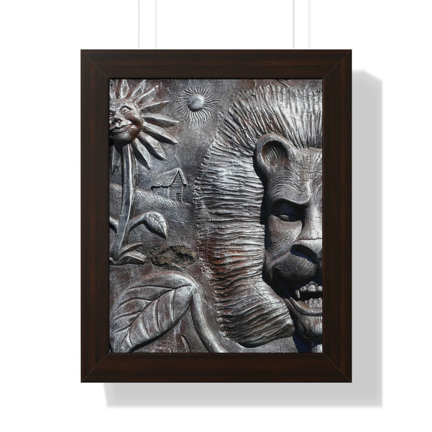 Lion's Friends Forever V2 - Framed Vertical Poster