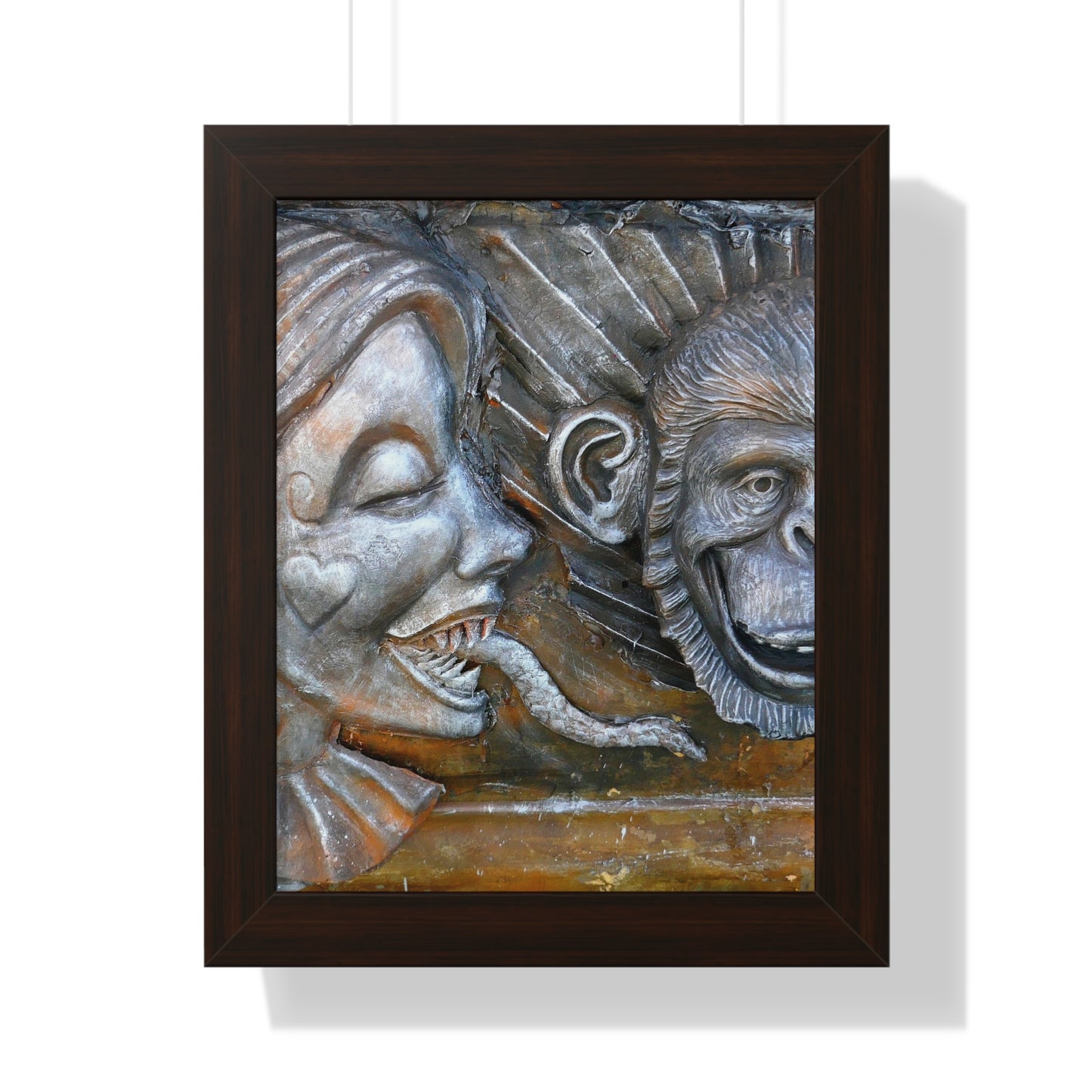 Snakily Speaking - Framed Vertical Poster