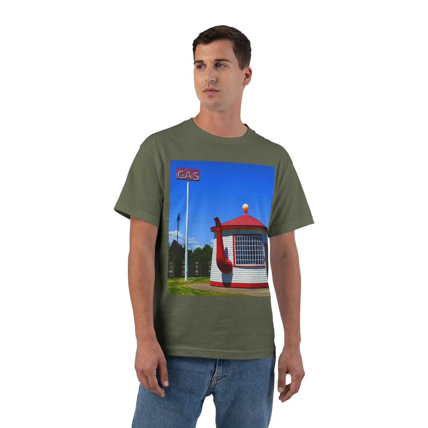 Historic Teapot Dome Service Station - Beefy-T Short-Sleeve T-Shirt