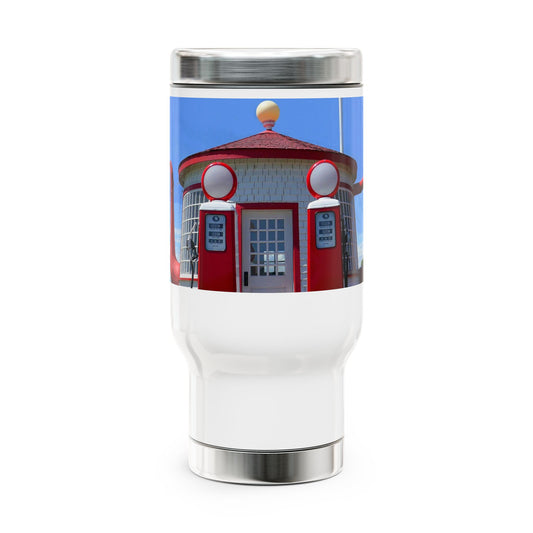 Awesome Teapot Dome Service Station - Stainless Steel Travel Mug with Handle, 14oz