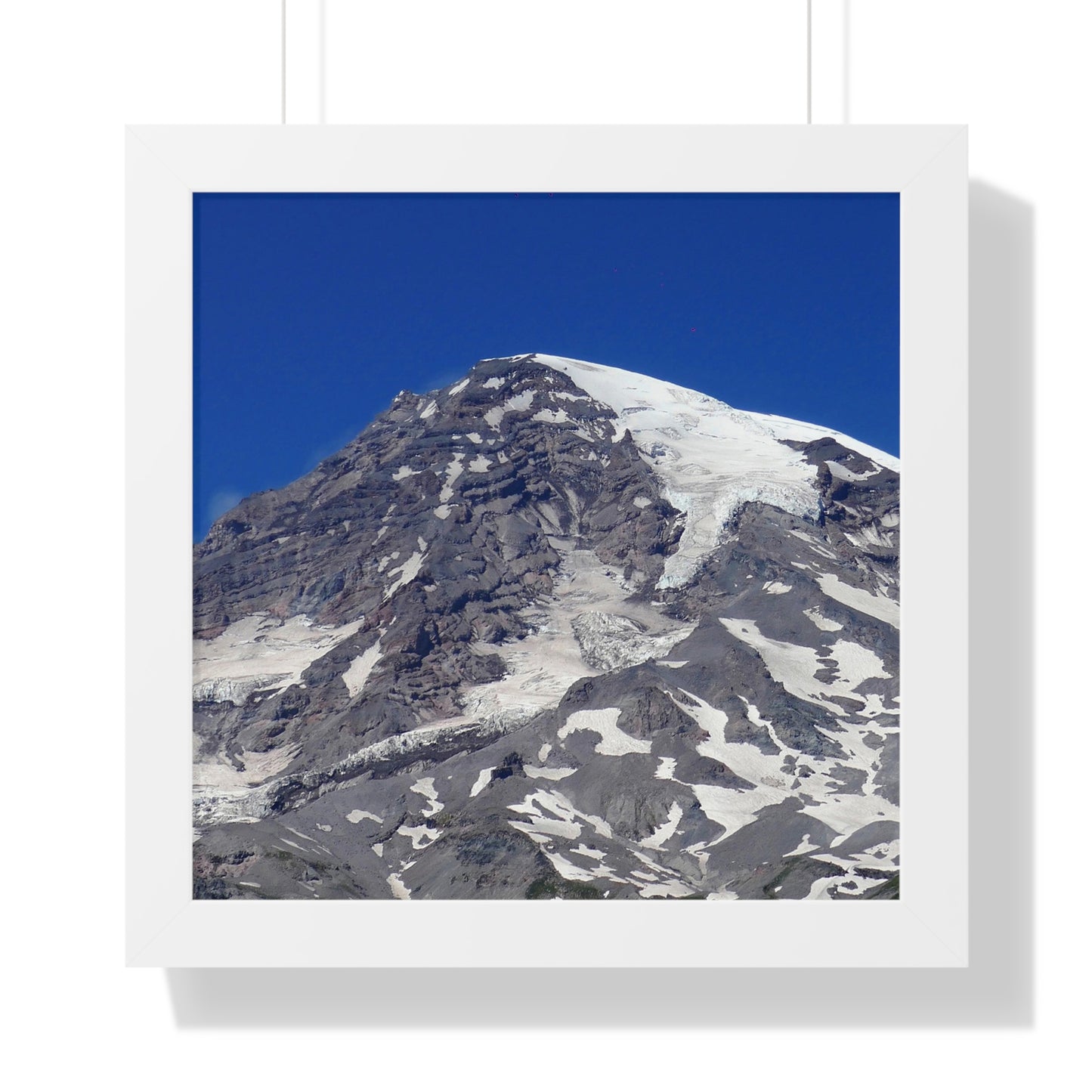 Majestic Mt. Rainier - Framed Vertical Poster
