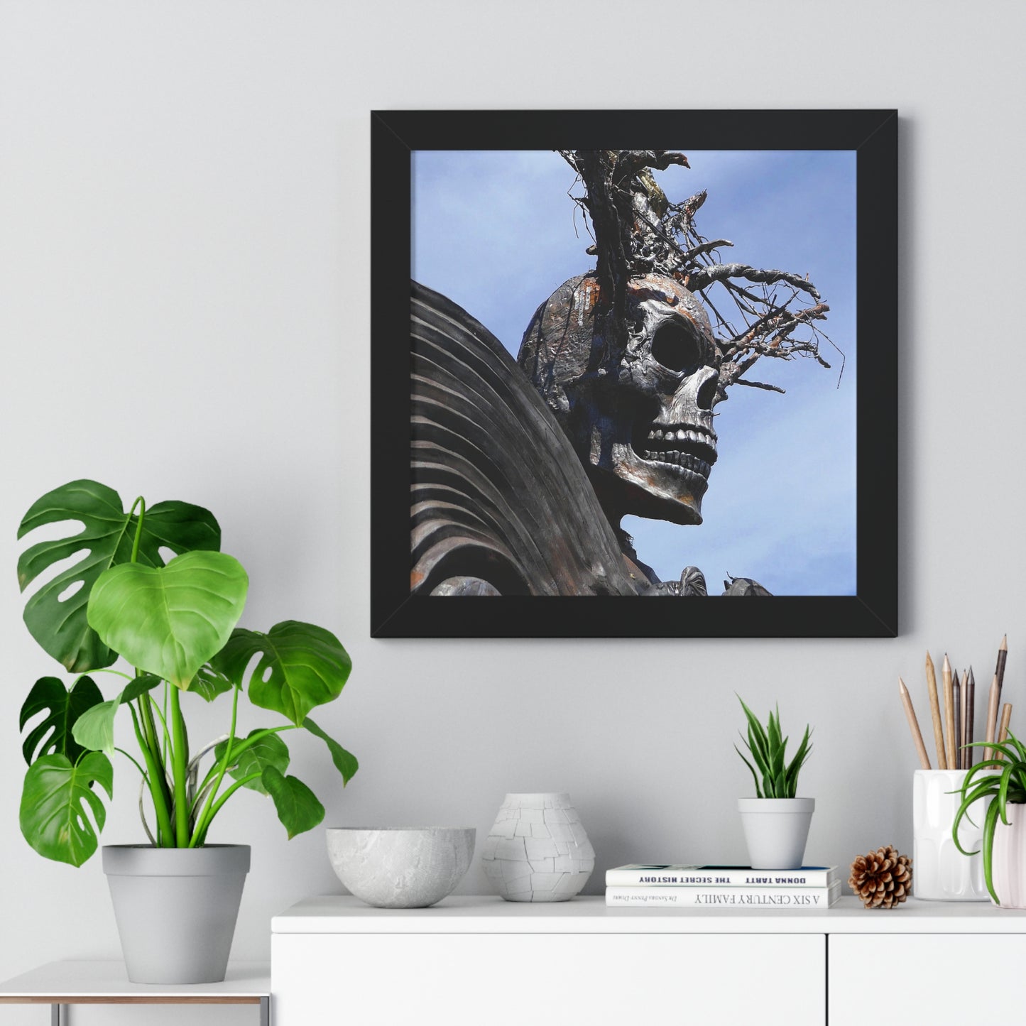 Skull Warrior - Framed Vertical Poster