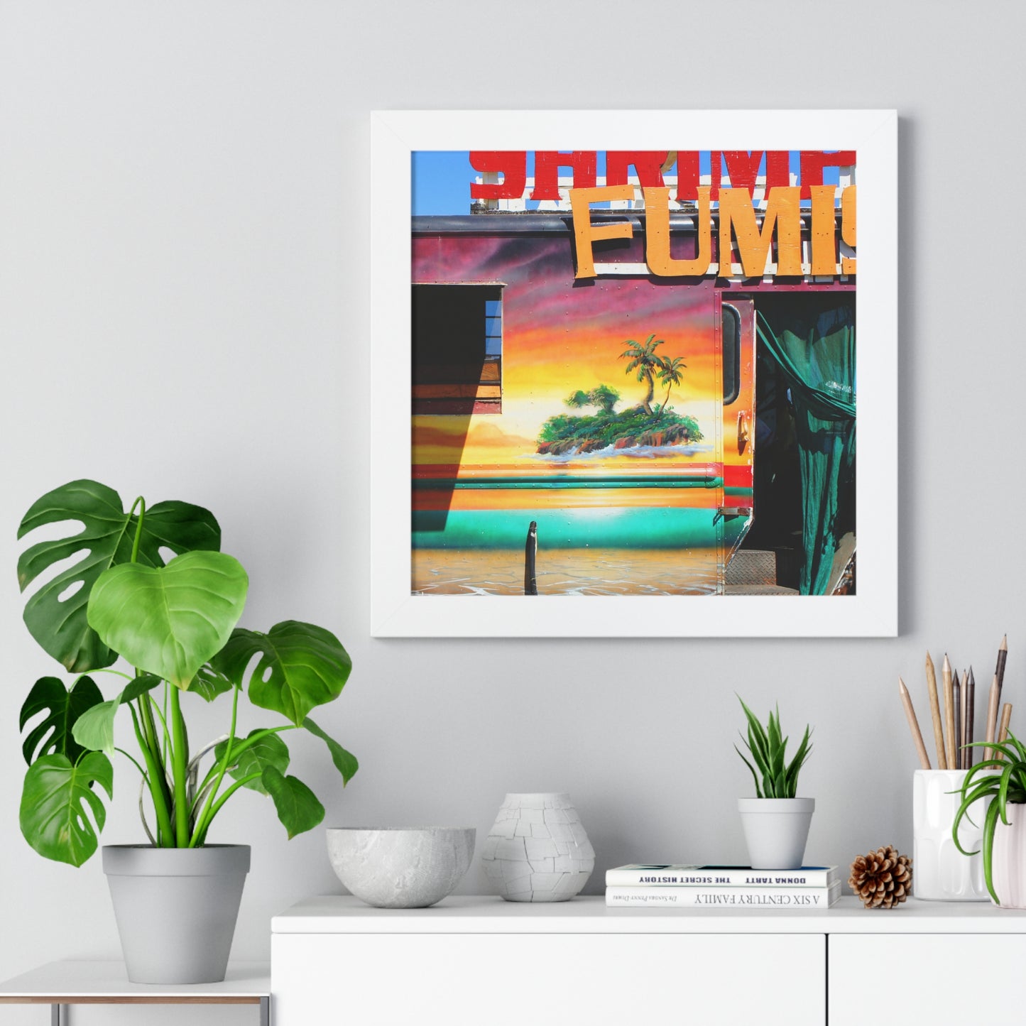 Island Love - Framed Vertical Poster
