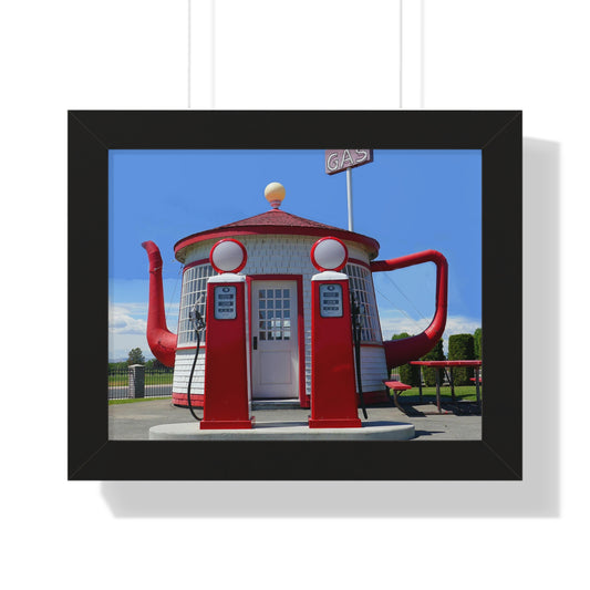 Awesome Teapot Dome Service Station - Framed Horizontal Poster