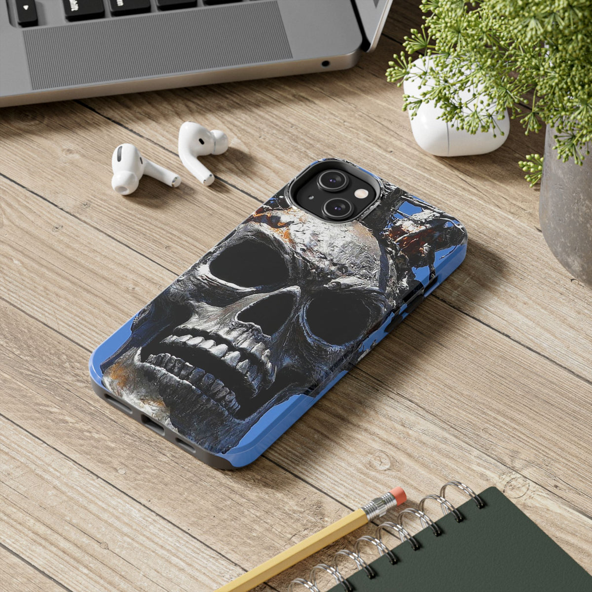 Skull Warrior Stare - Tough Phone Cases