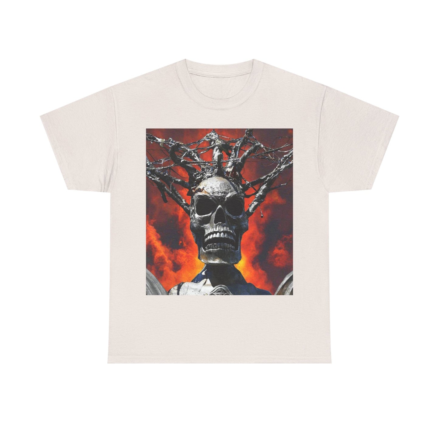 Skull Warrior Inferno Stare - Unisex Heavy Cotton Tee