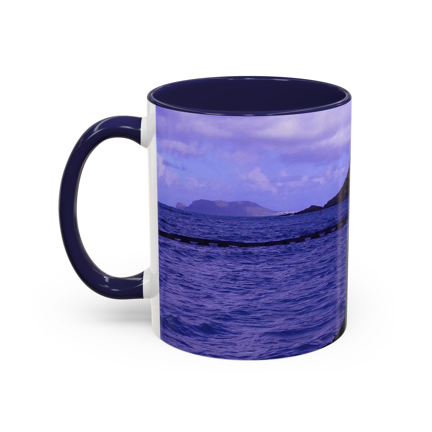 Wade To Chinaman's Hat - Accent Coffee Mug (11, 15oz)
