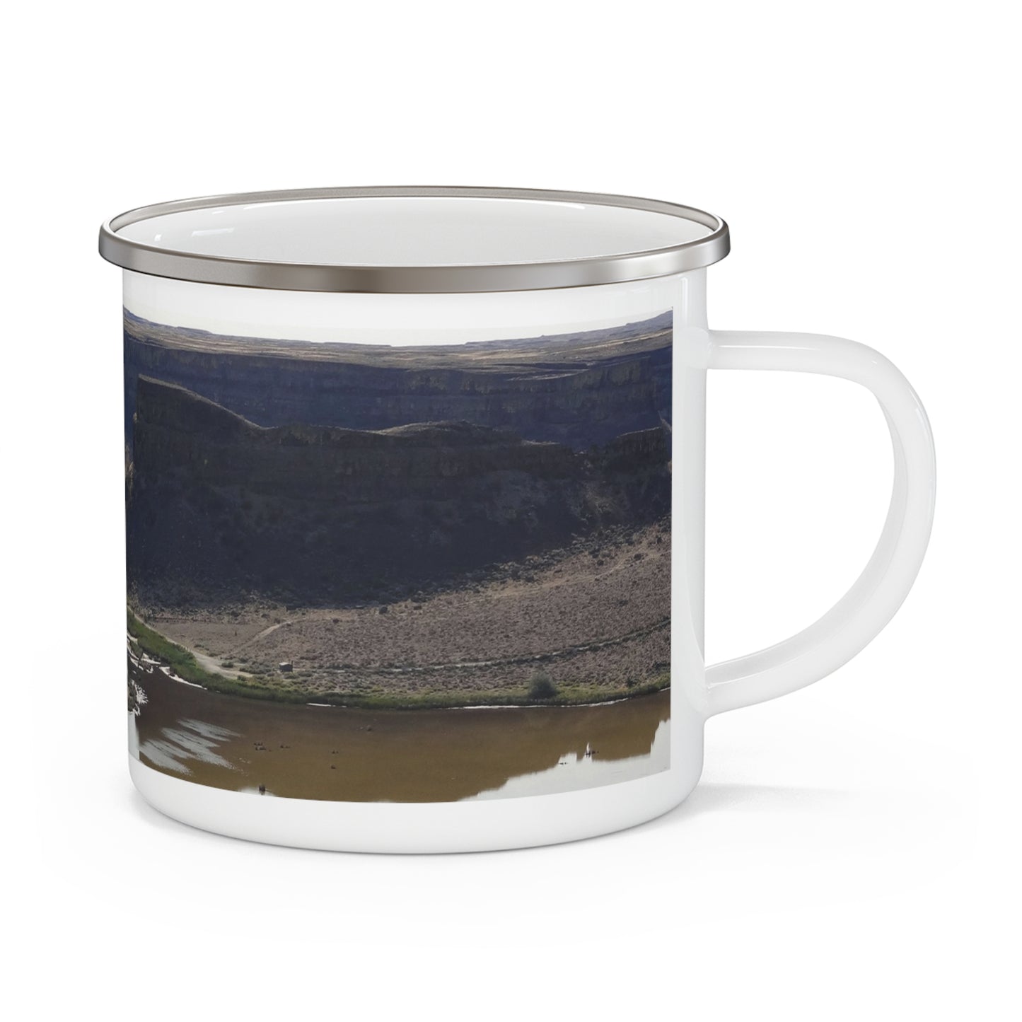 Reminisce of Ancient Thunder - Enamel Camping Mug 12oz