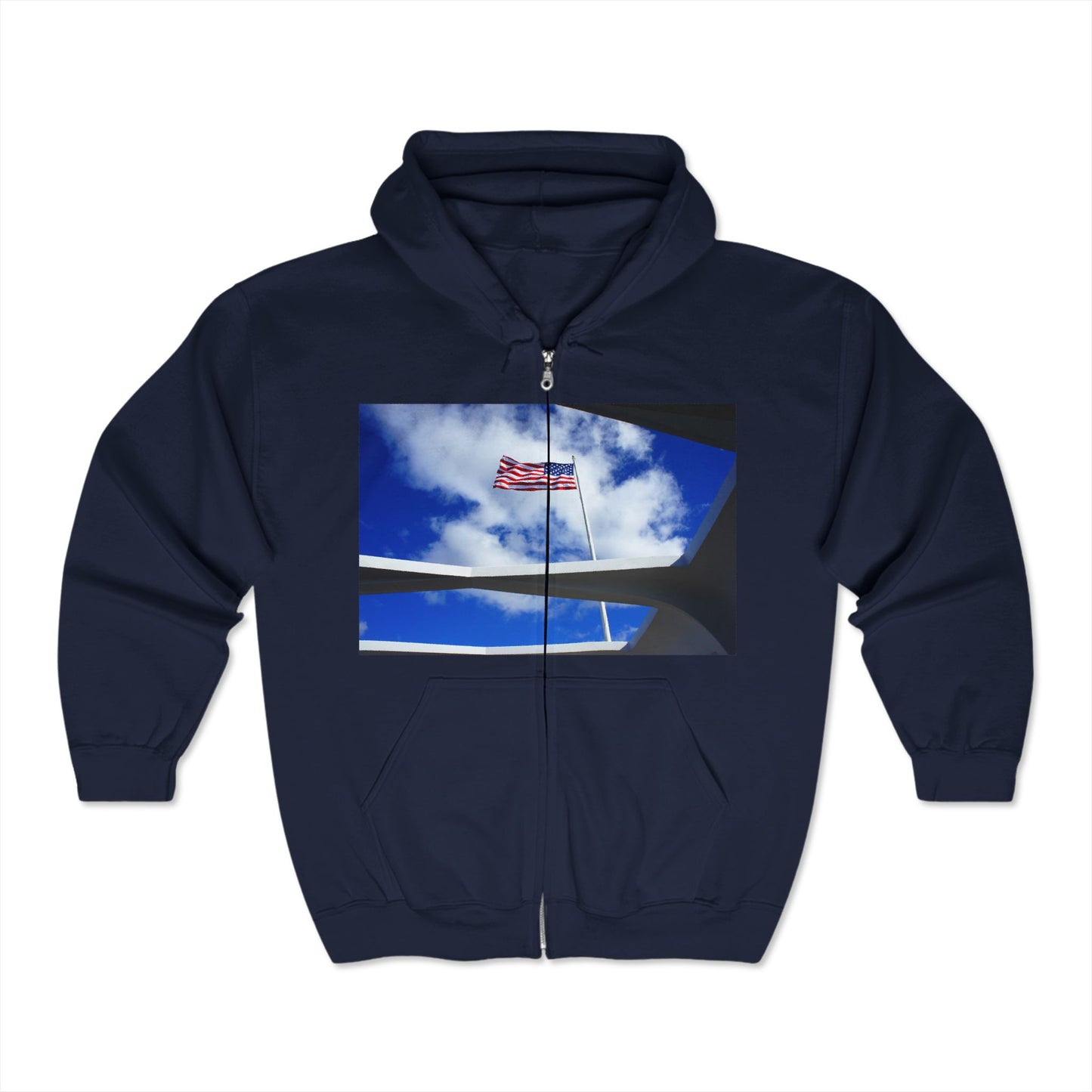 In Solemn Remembrance - Unisex Full Zip Hooded Sweatshirt