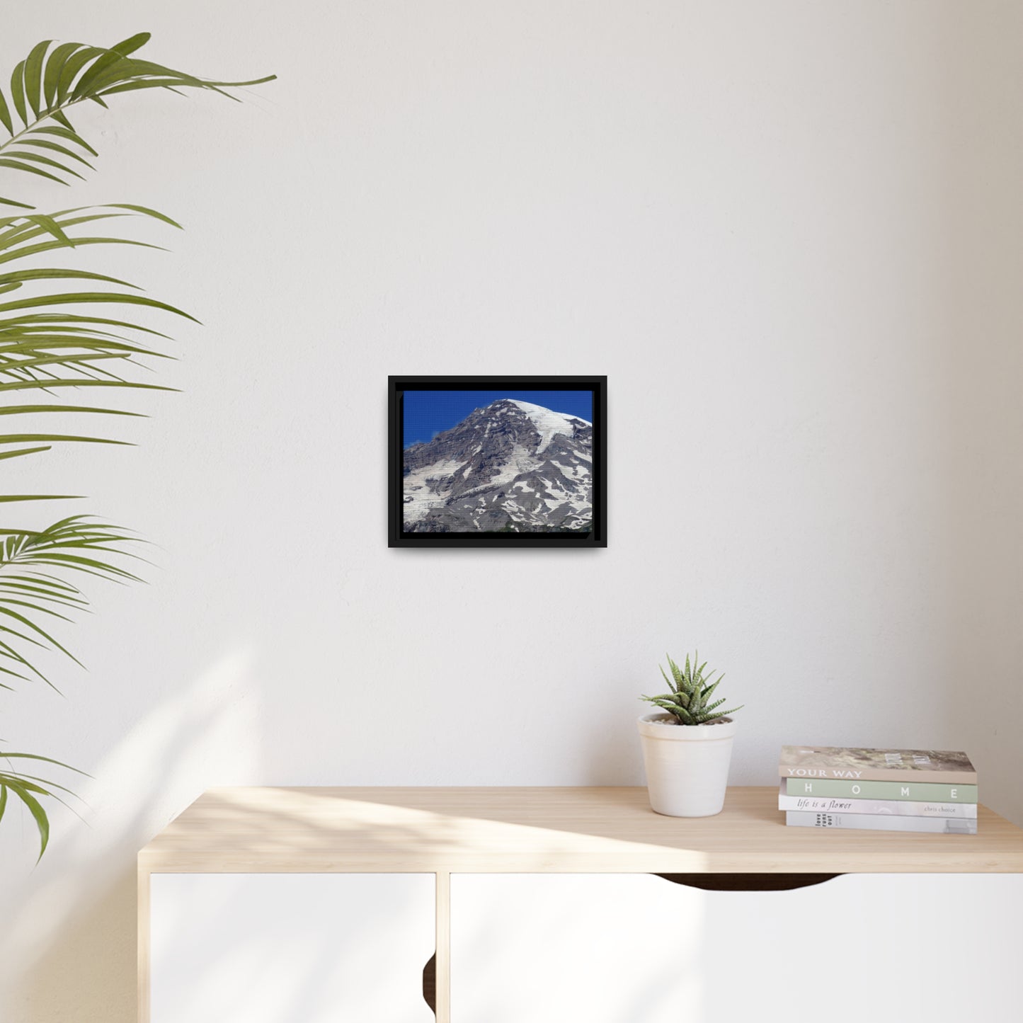 Majestic Mt. Rainier - Matte Canvas, Black Frame - Fry1Productions