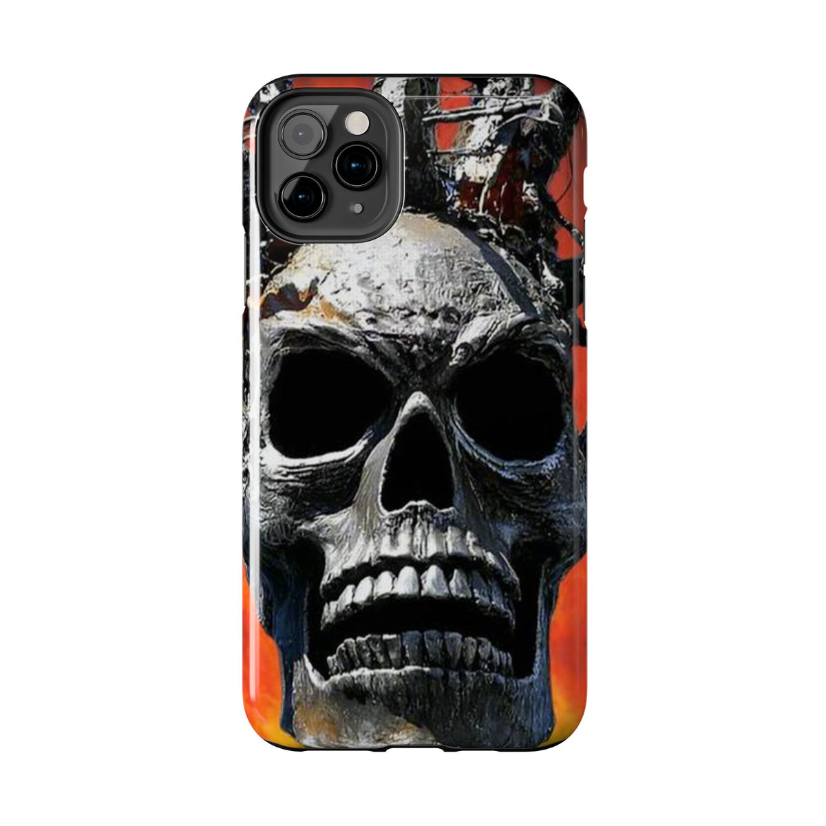 Skull Warrior Inferno Stare (v1) - Tough Phone Cases