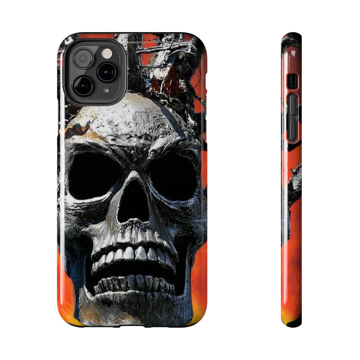 Skull Warrior Inferno Stare (v1) - Tough Phone Cases
