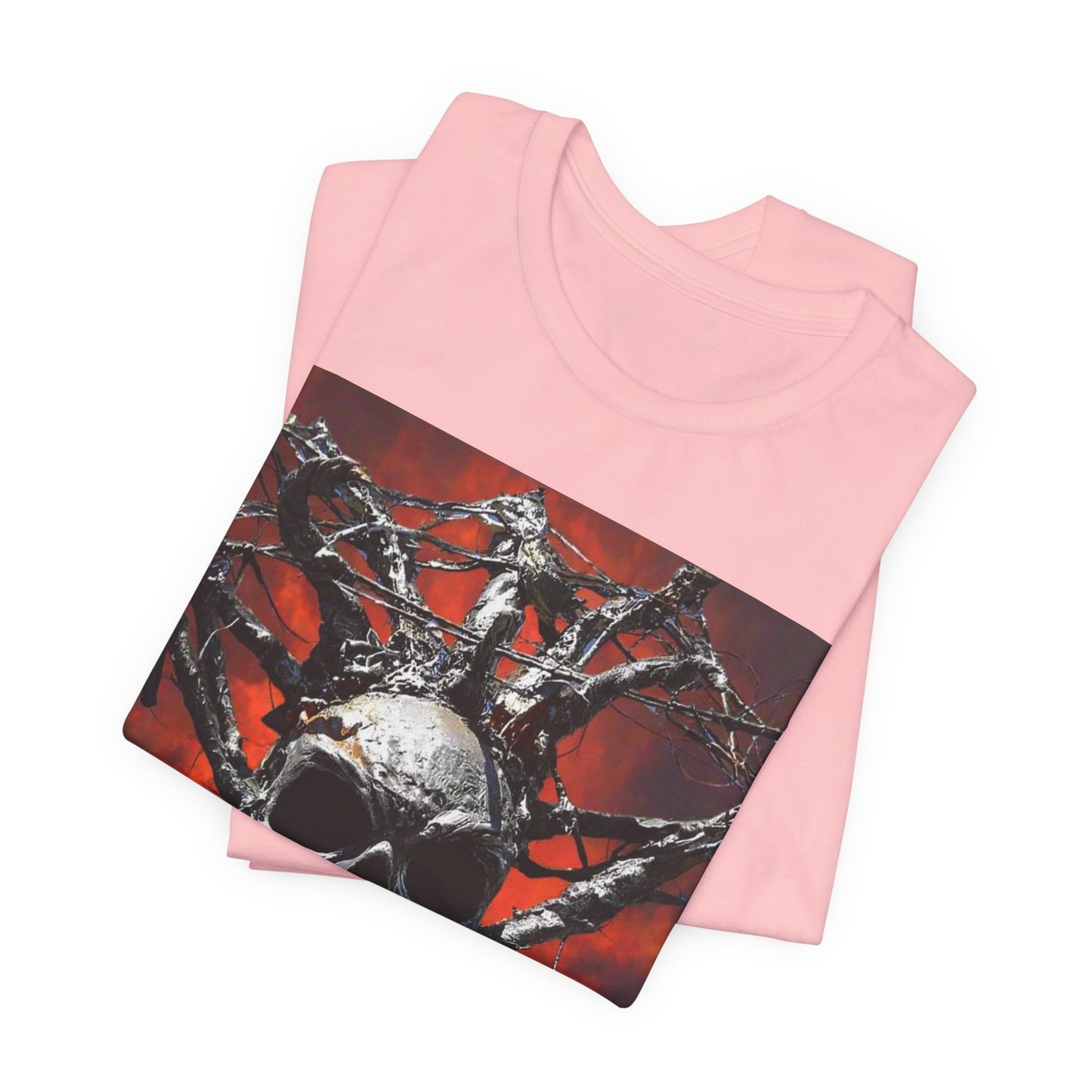 Skull Warrior Inferno Stare - Unisex Jersey Short Sleeve Tee