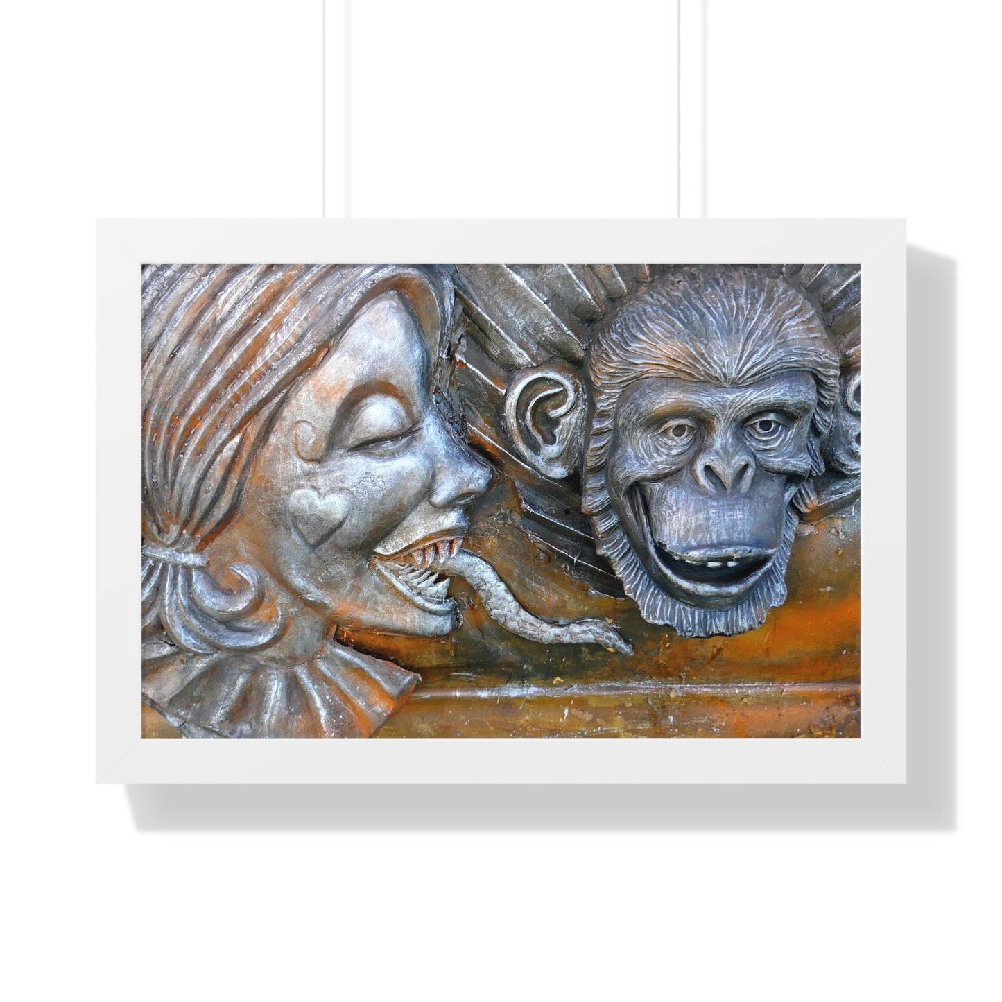 Snakily Speaking - Framed Horizontal Poster