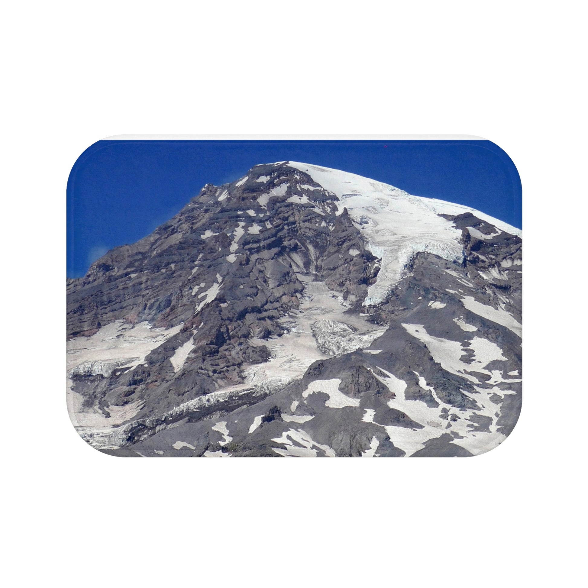 Majestic Mt. Rainier - Microfiber Bath Mat - Fry1Productions