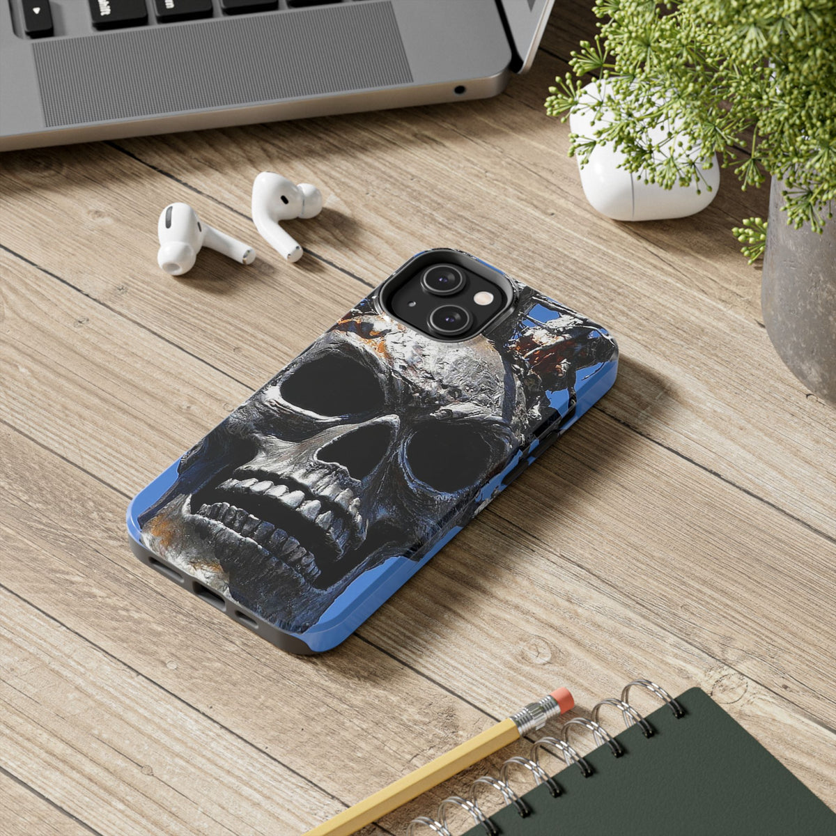 Skull Warrior Stare - Tough Phone Cases