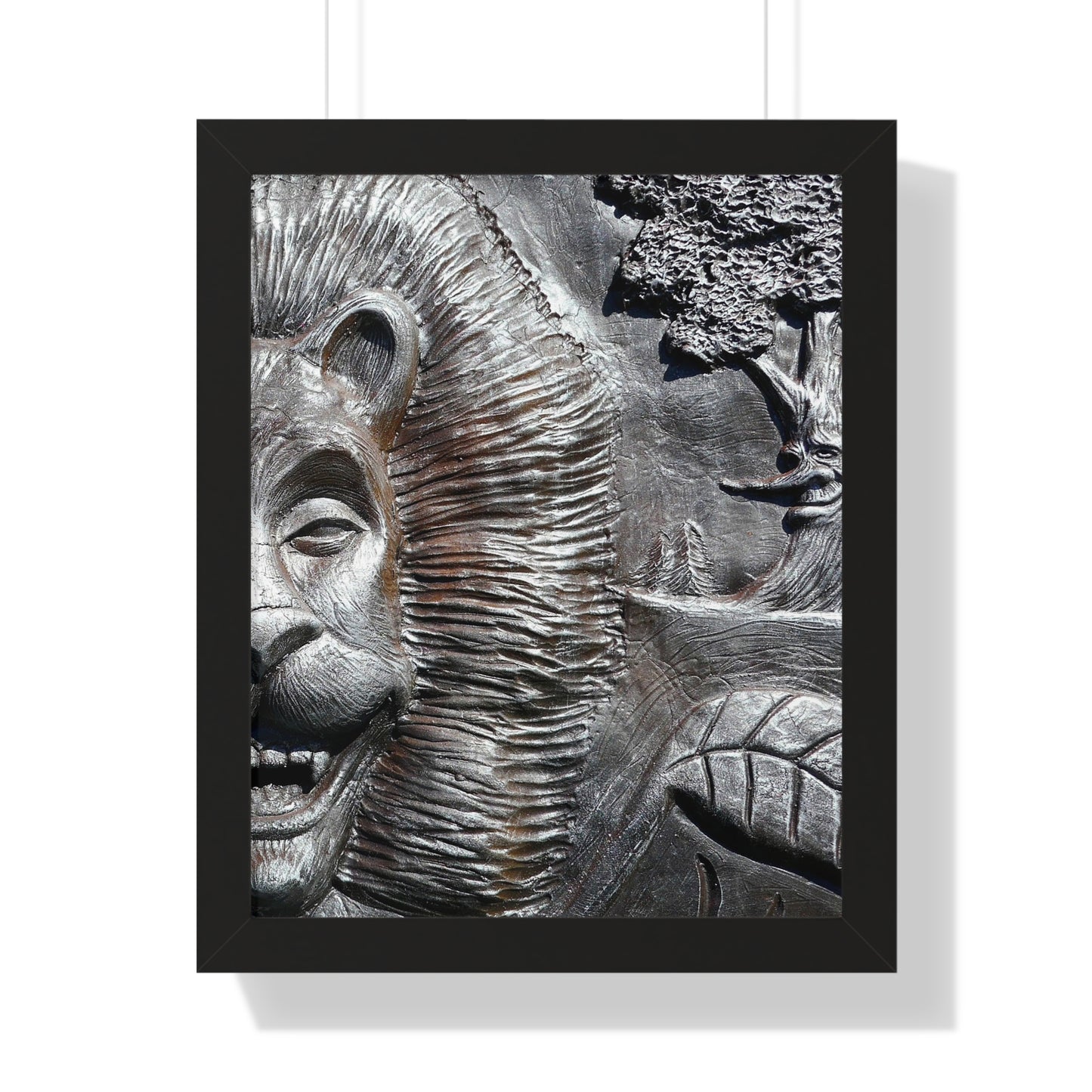 Lion's Friends Forever V3 - Framed Vertical Poster