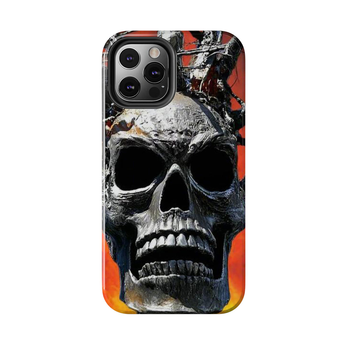 Skull Warrior Inferno Stare (v1) - Tough Phone Cases