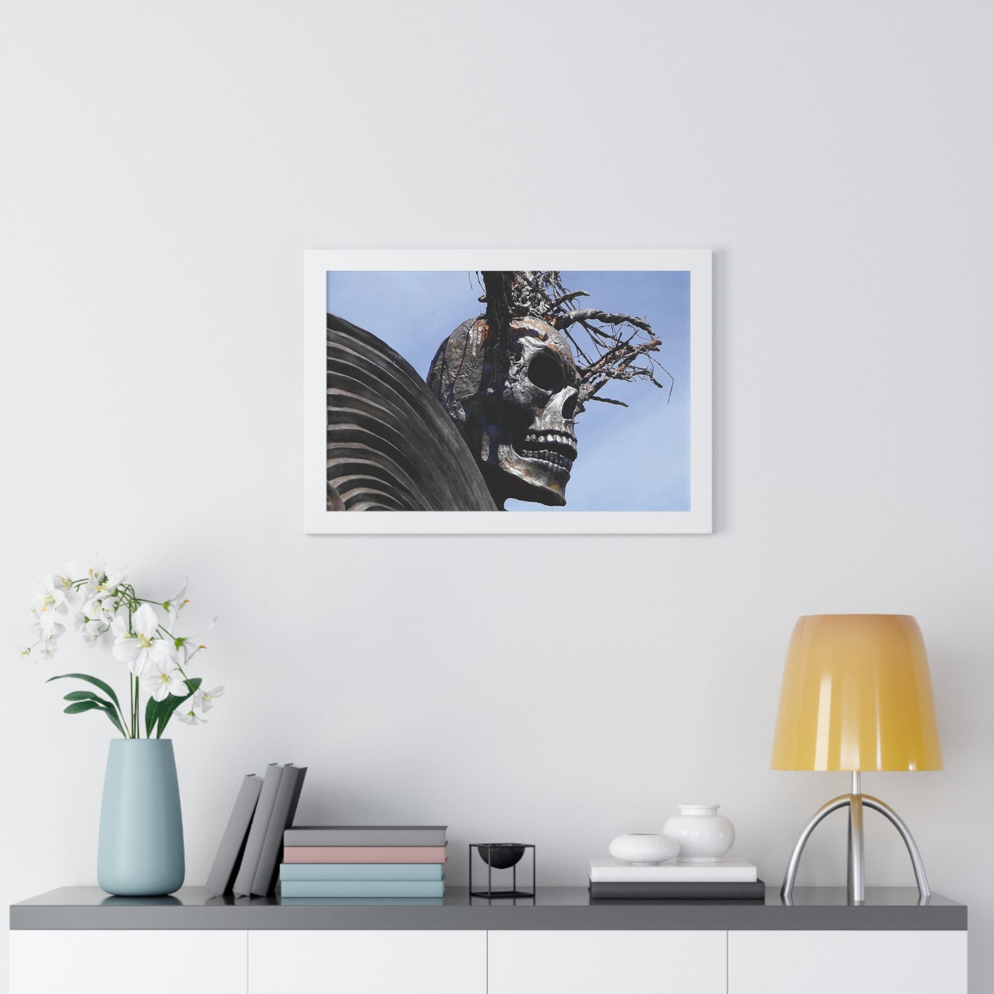 Skull Warrior - Framed Horizontal Poster