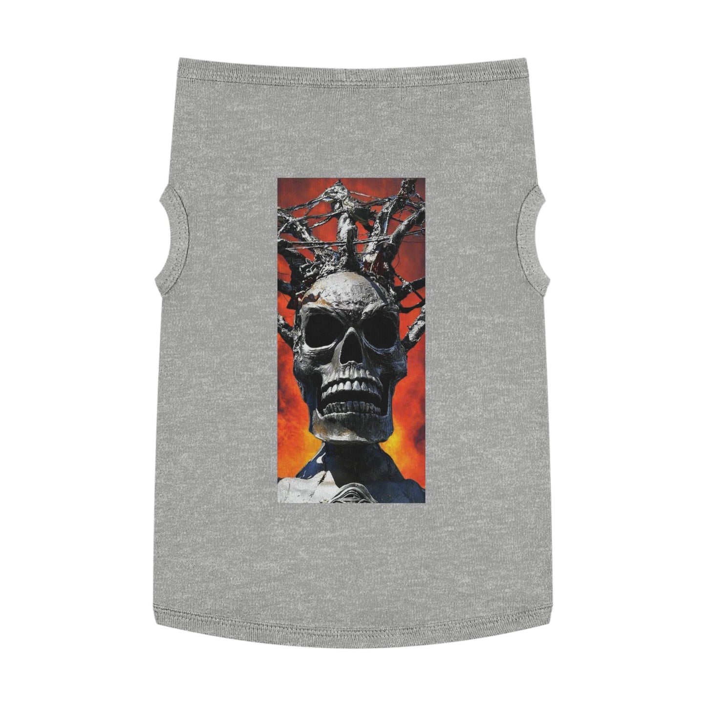 Skull Warrior Inferno Stare - Pet Tank Top