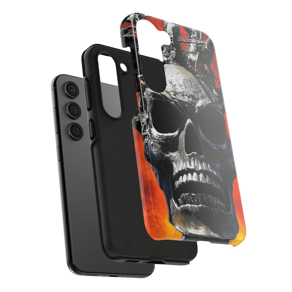 Skull Warrior Inferno Stare (v1) - Tough Phone Cases