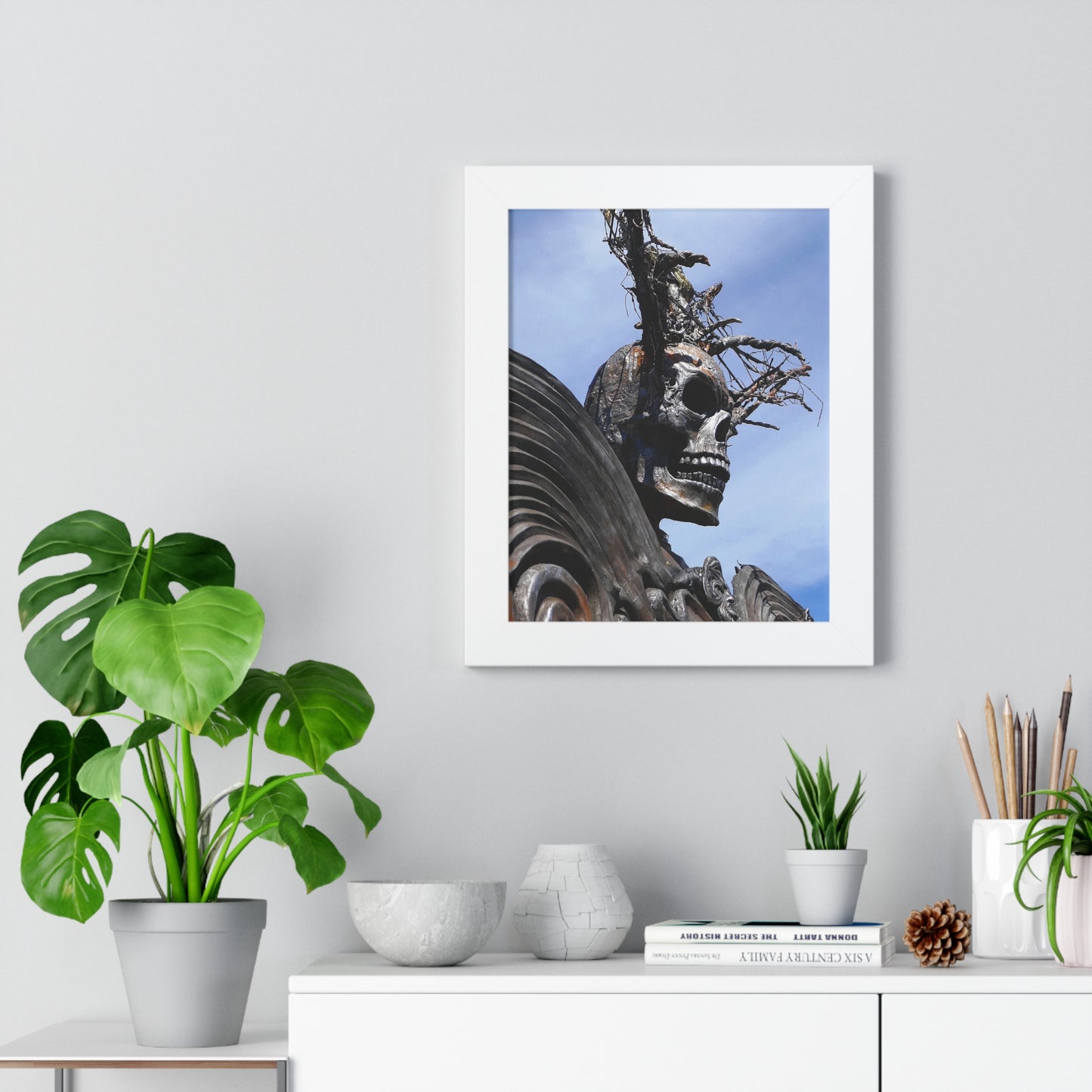 Skull Warrior - Framed Vertical Poster