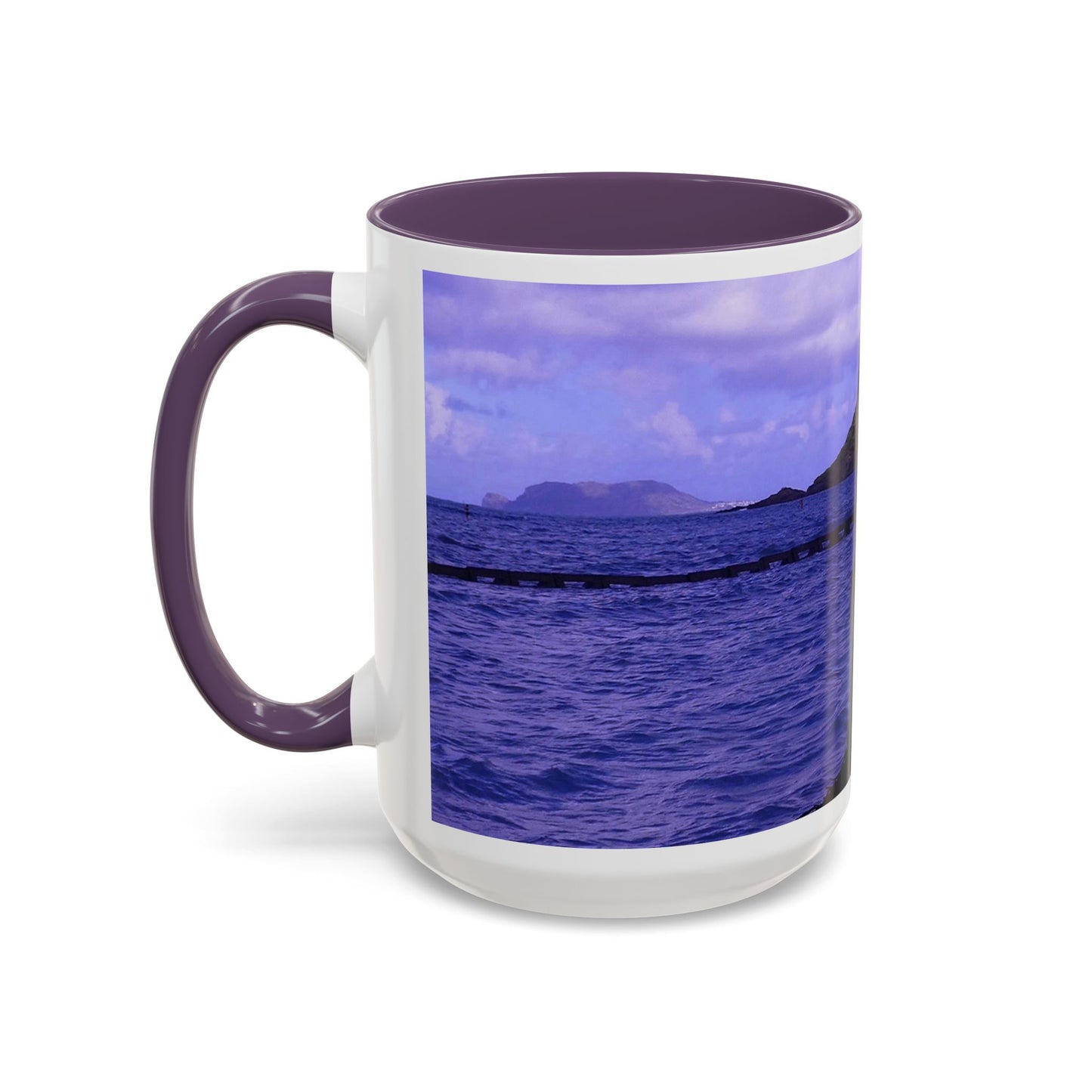 Wade To Chinaman's Hat - Accent Coffee Mug (11, 15oz)