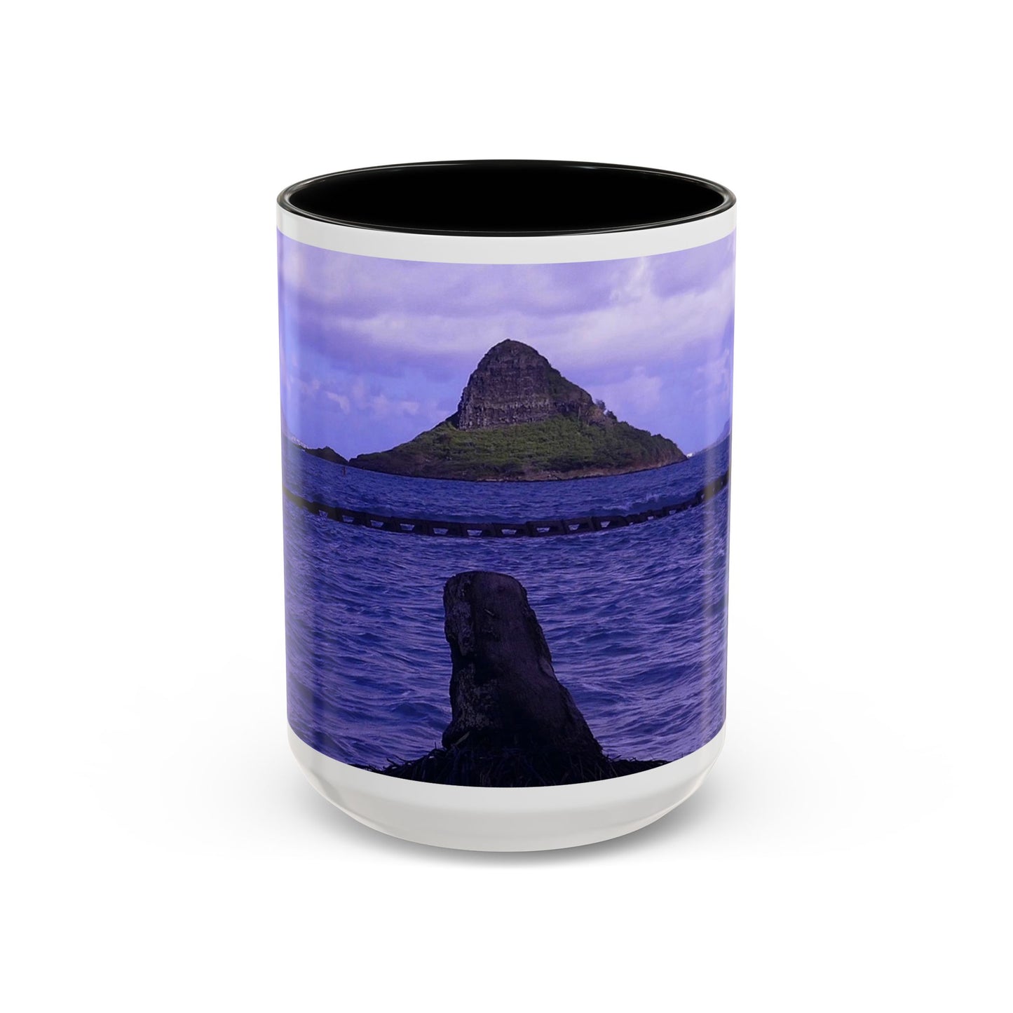 Wade To Chinaman's Hat - Accent Coffee Mug (11, 15oz)