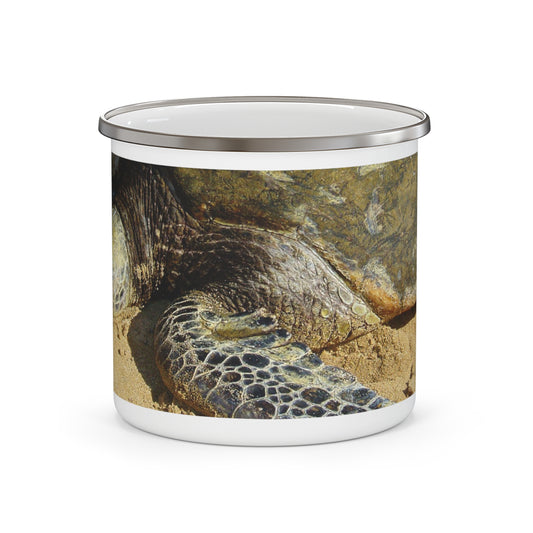 Sandy Turtle - Enamel Camping Mug 12oz