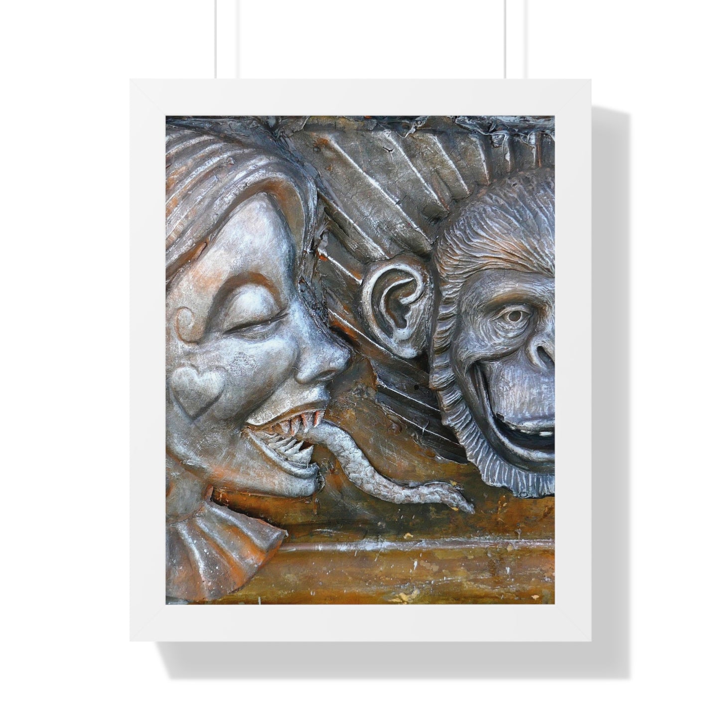 Snakily Speaking - Framed Vertical Poster