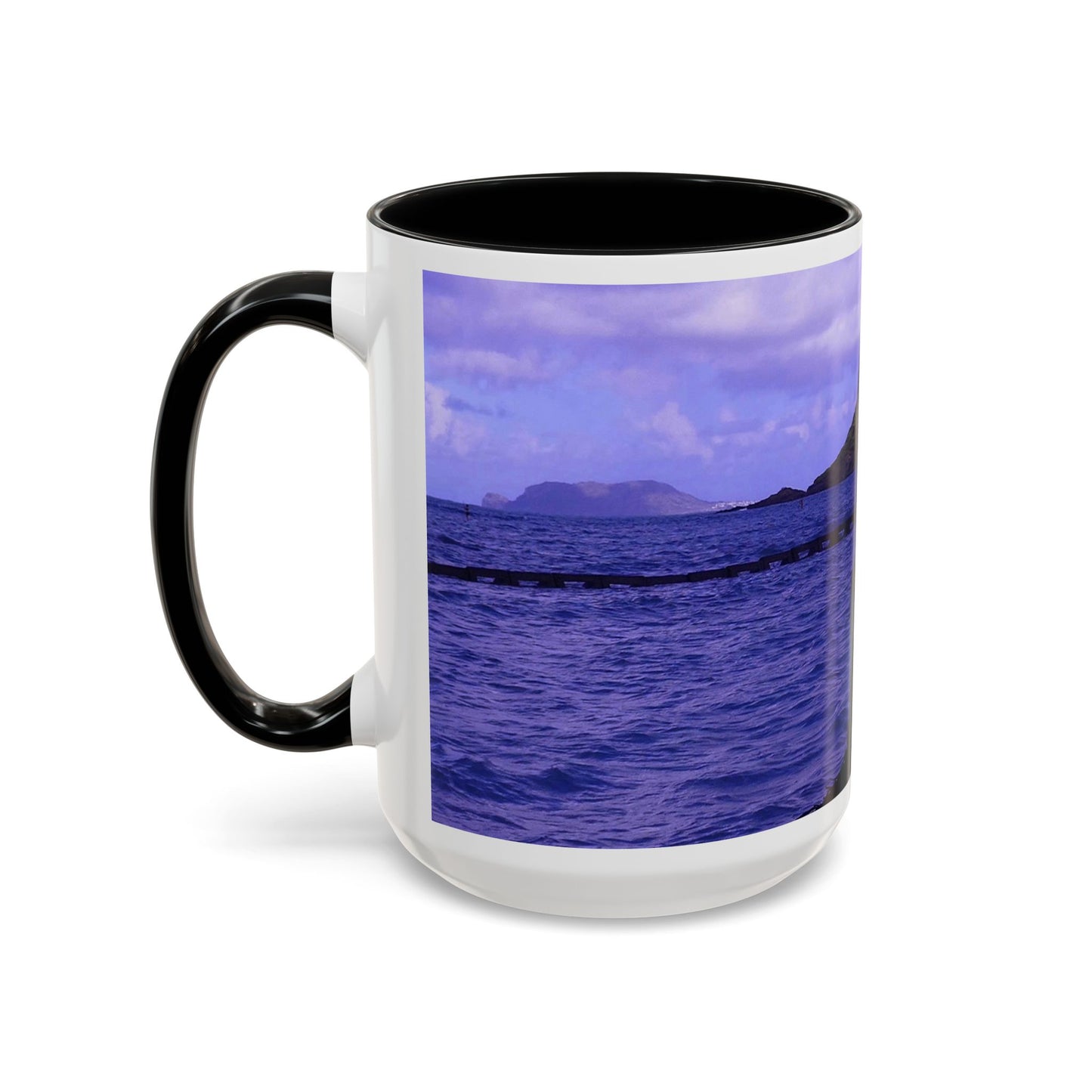 Wade To Chinaman's Hat - Accent Coffee Mug (11, 15oz)
