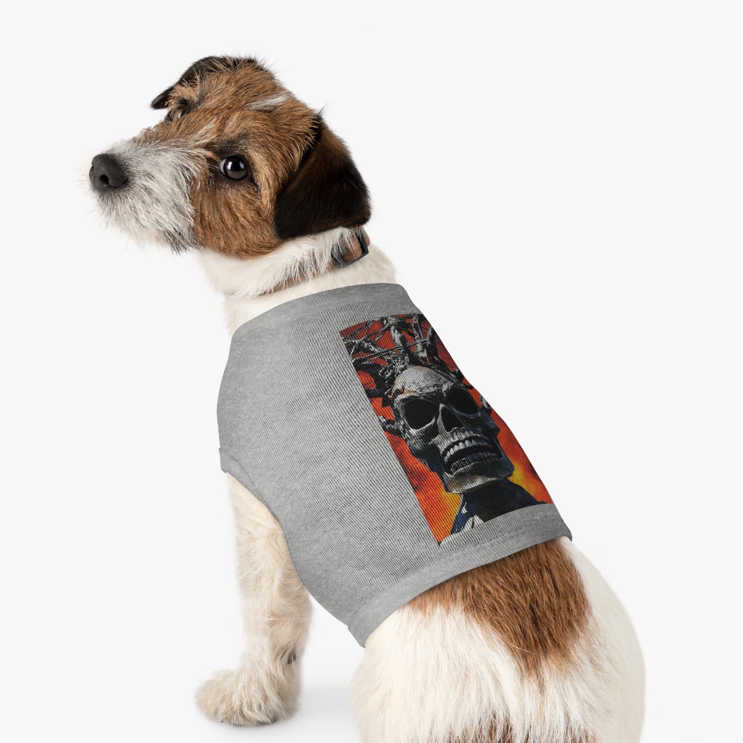 Skull Warrior Inferno Stare - Pet Tank Top