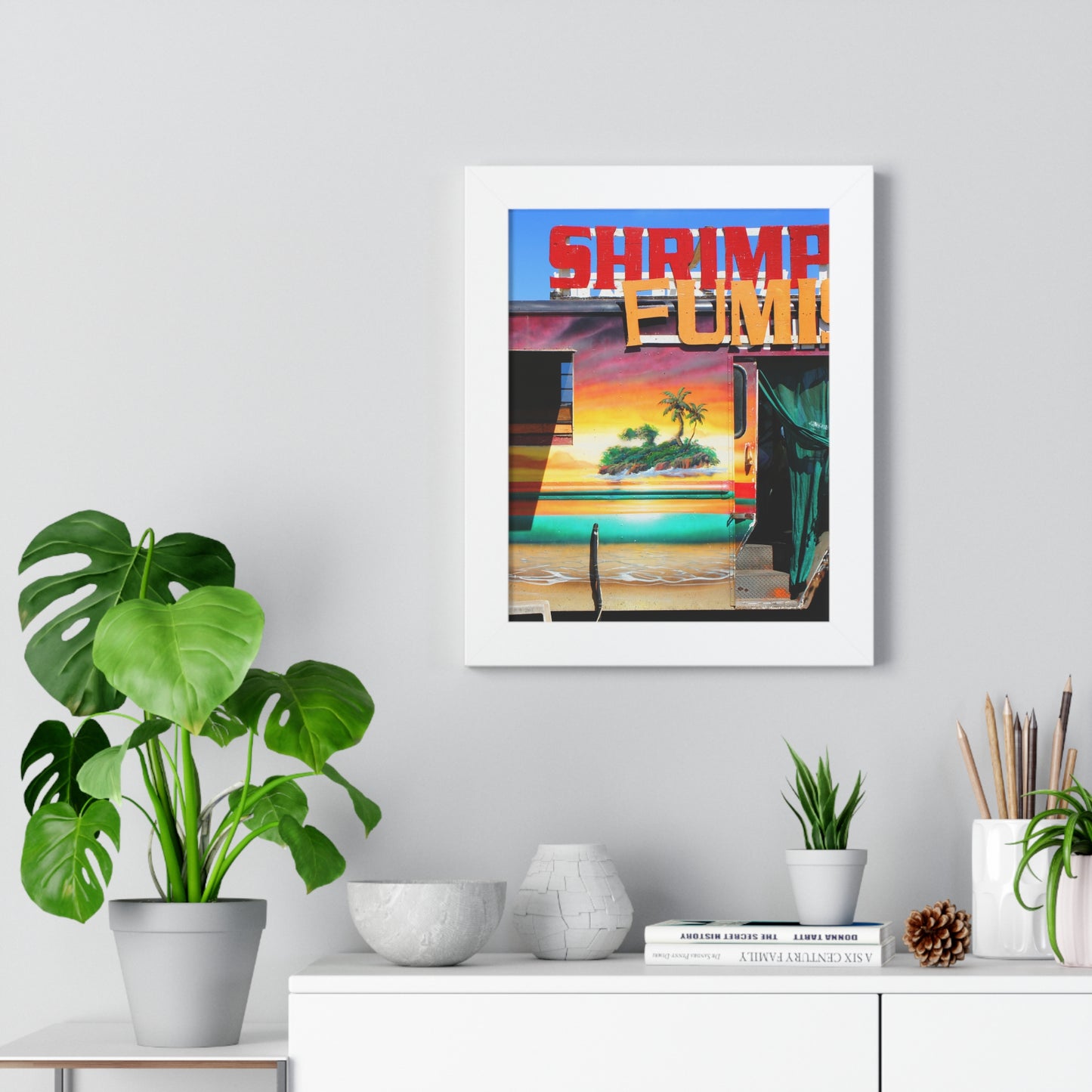 Island Love - Framed Vertical Poster