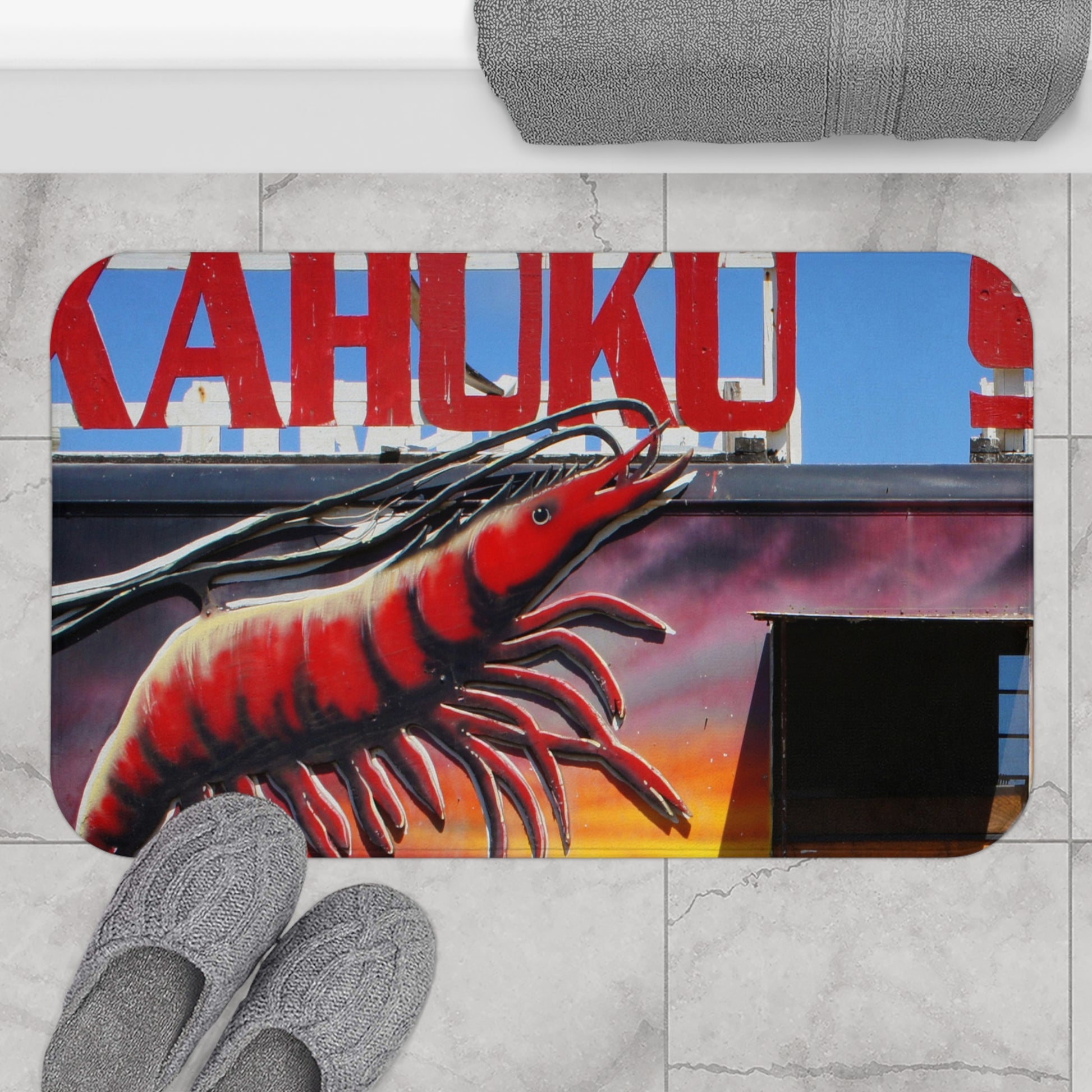 Kahuku Kai -  Microfiber Bath Mat - Fry1Productions