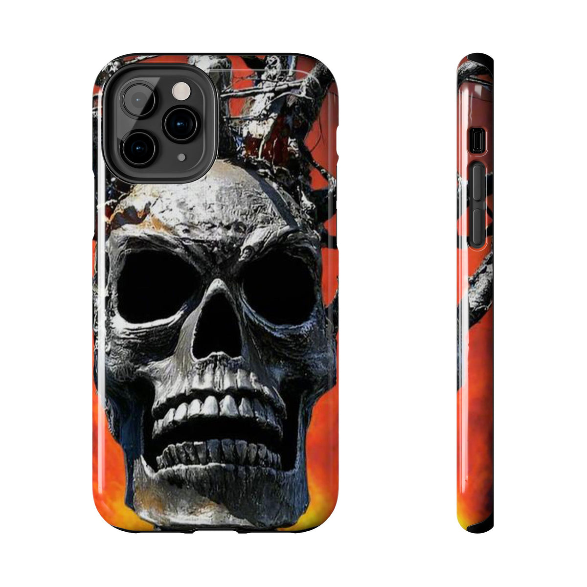 Skull Warrior Inferno Stare (v1) - Tough Phone Cases