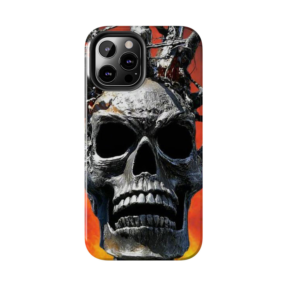 Skull Warrior Inferno Stare (v1) - Tough Phone Cases