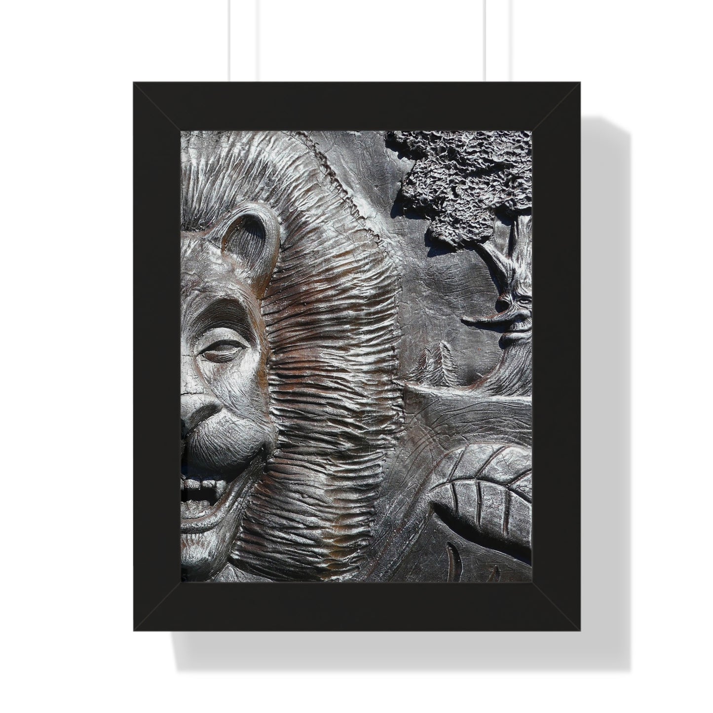 Lion's Friends Forever V3 - Framed Vertical Poster