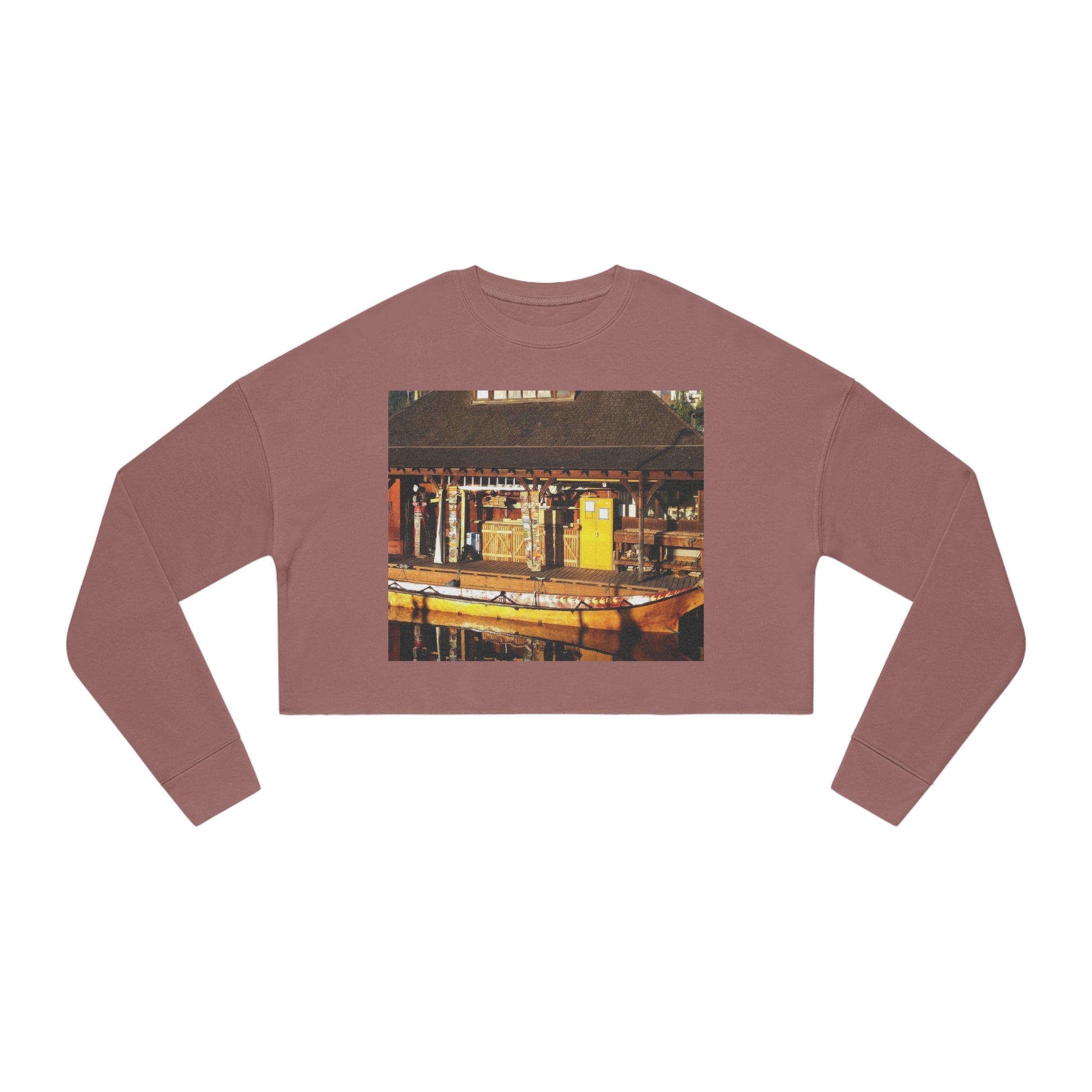 Qil' Bid Awe - Women's Cropped Sweatshirt - Fry1Productions