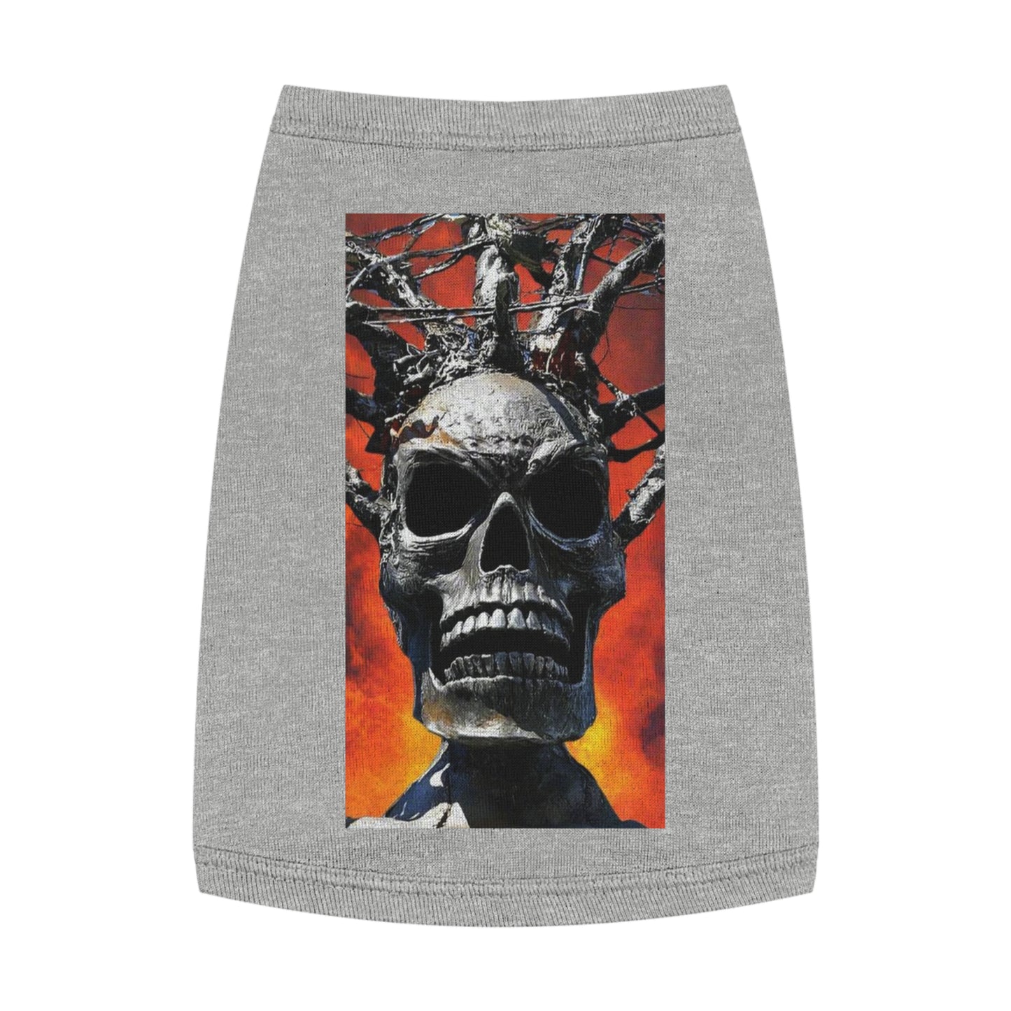 Skull Warrior Inferno Stare - Pet Tank Top
