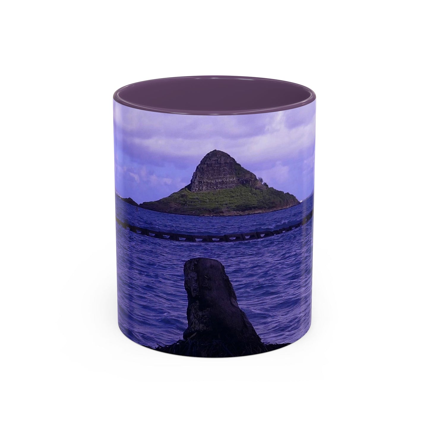 Wade To Chinaman's Hat - Accent Coffee Mug (11, 15oz)