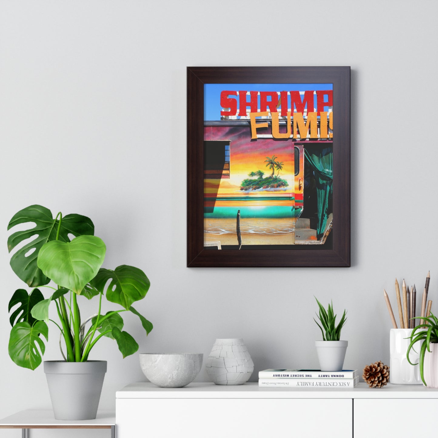 Island Love - Framed Vertical Poster