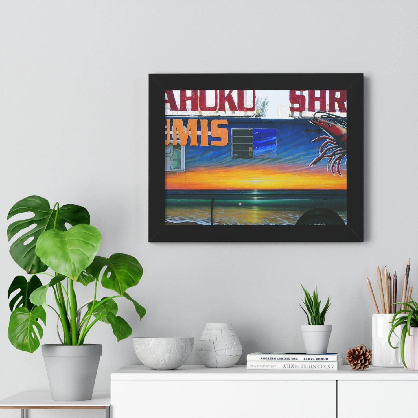 Fumis Aloha - Framed Horizontal Poster