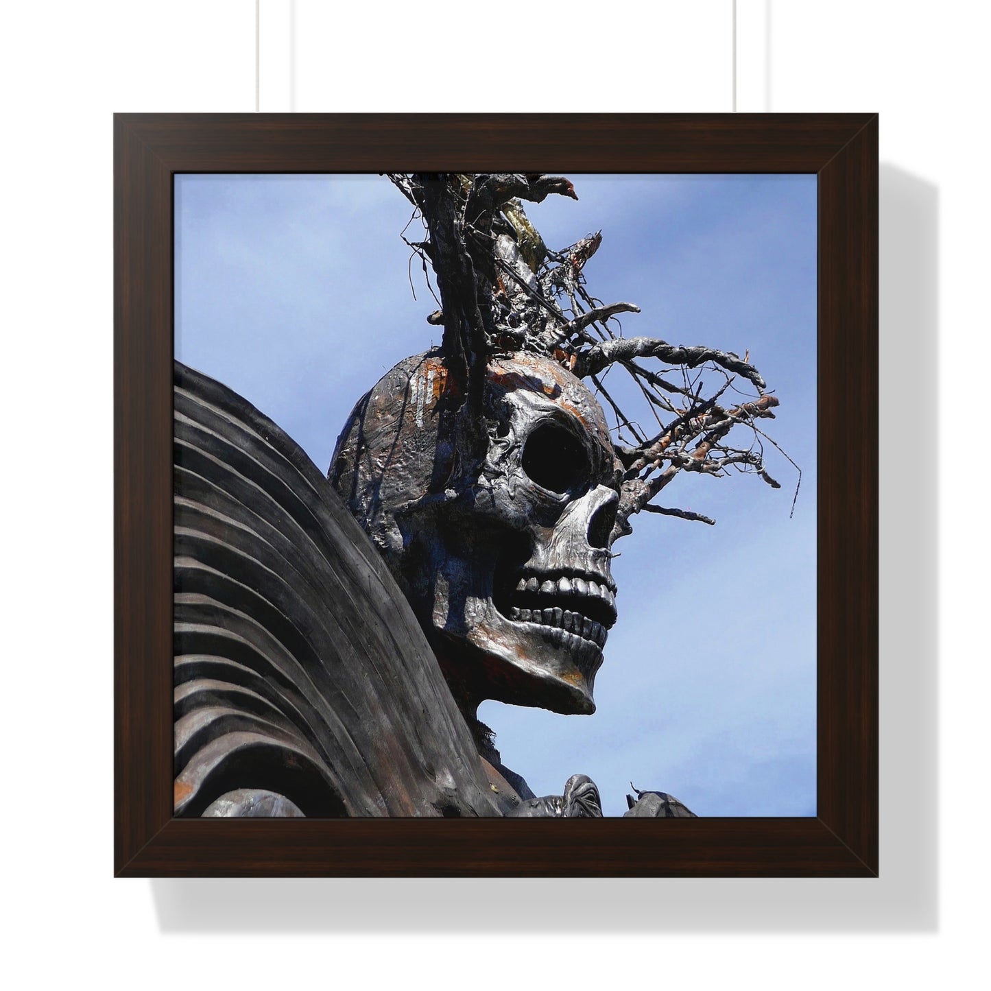 Skull Warrior - Framed Vertical Poster